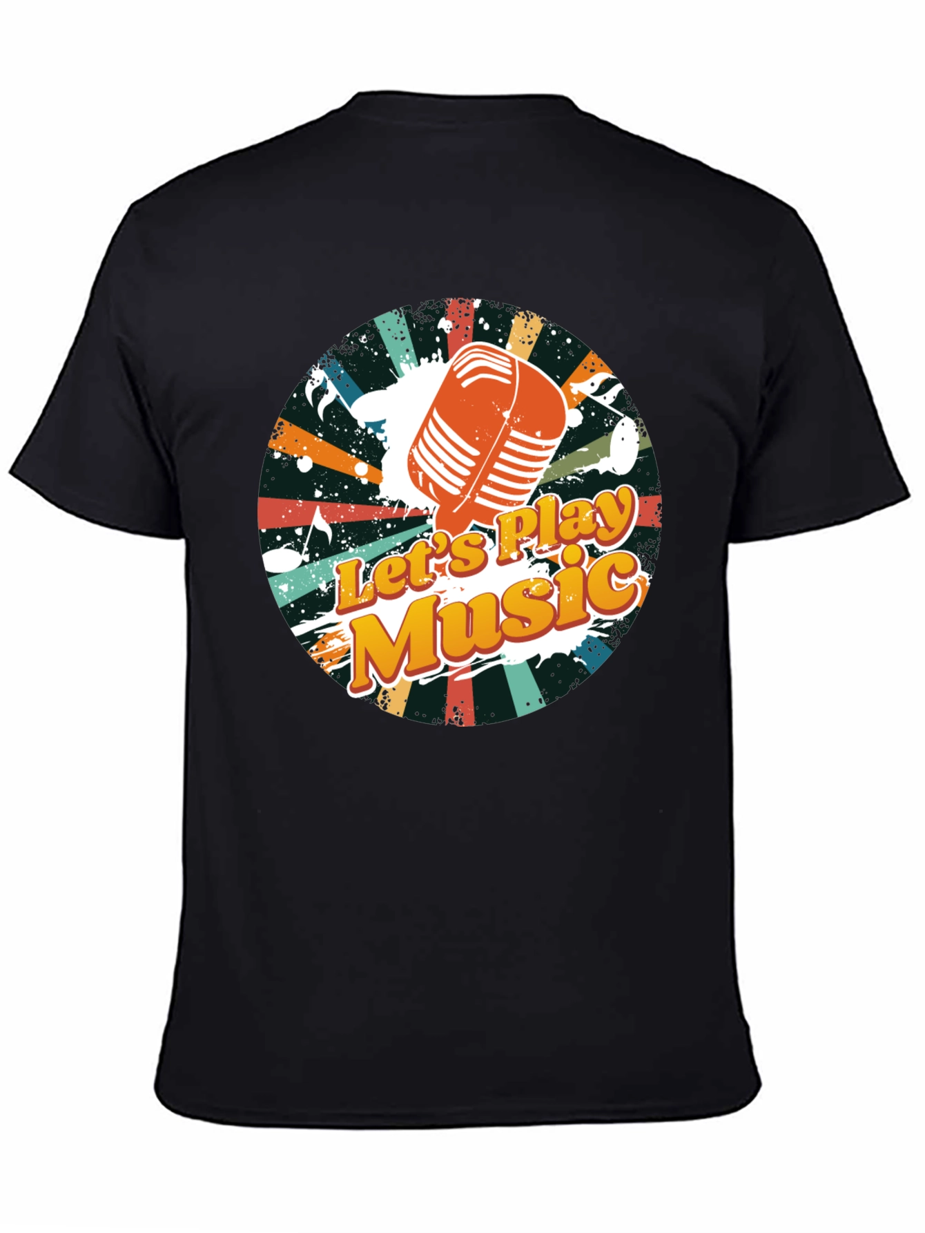 Retro Lets Play Music Graphic Tee