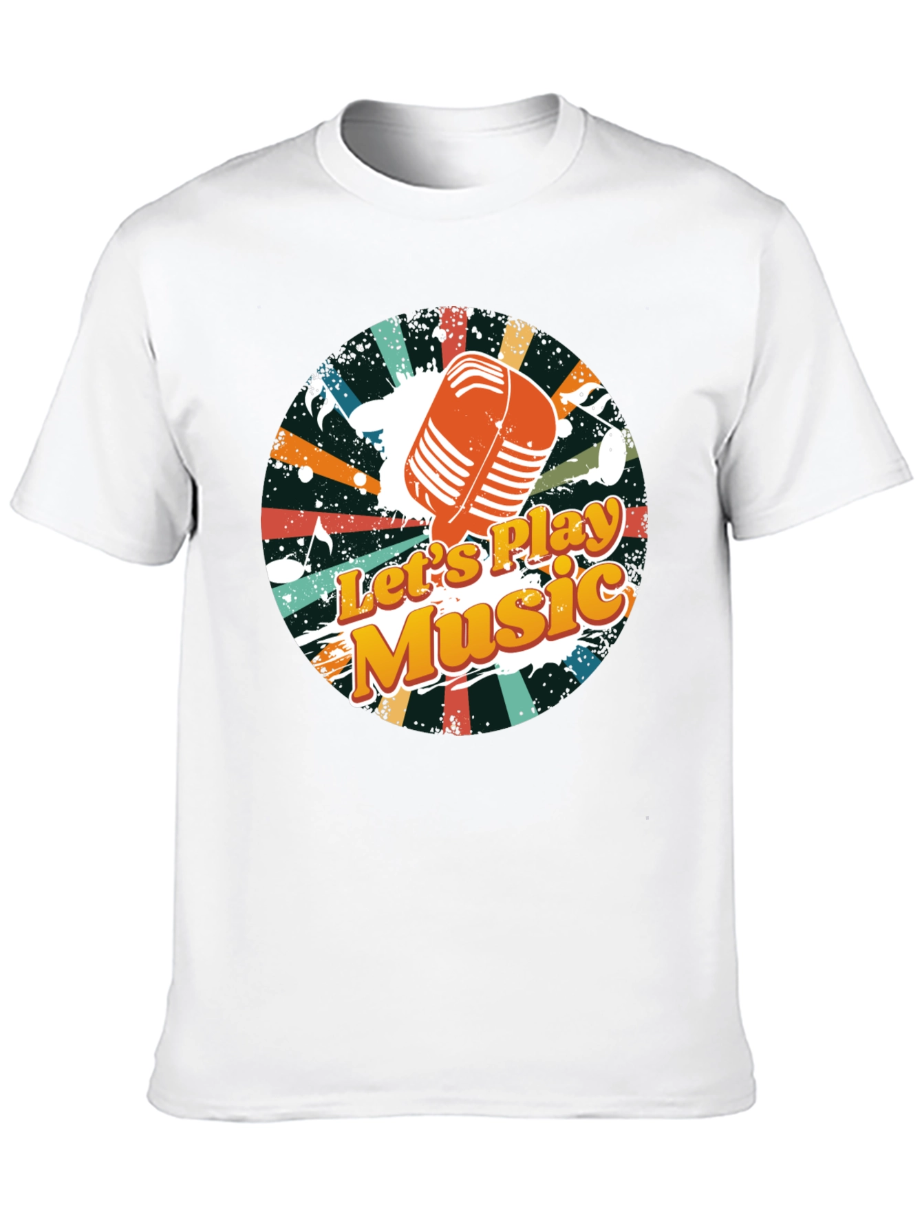 Retro Lets Play Music Graphic Tee