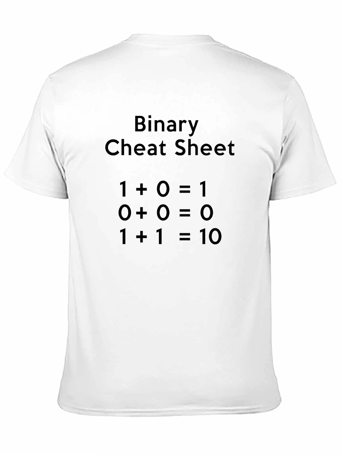 Binary Cheat Sheet Graphic T-Shirt