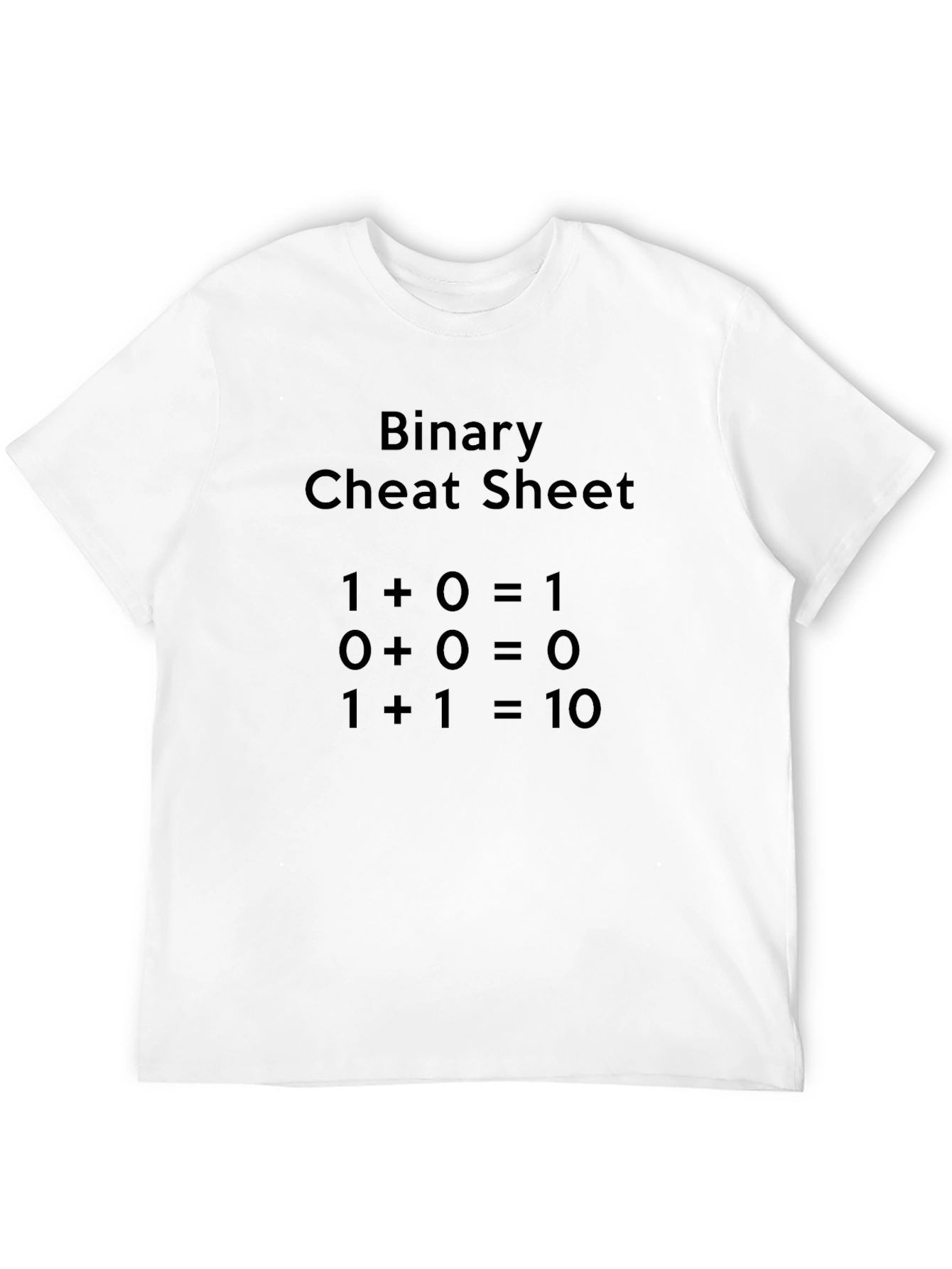 Binary Cheat Sheet Graphic T-Shirt
