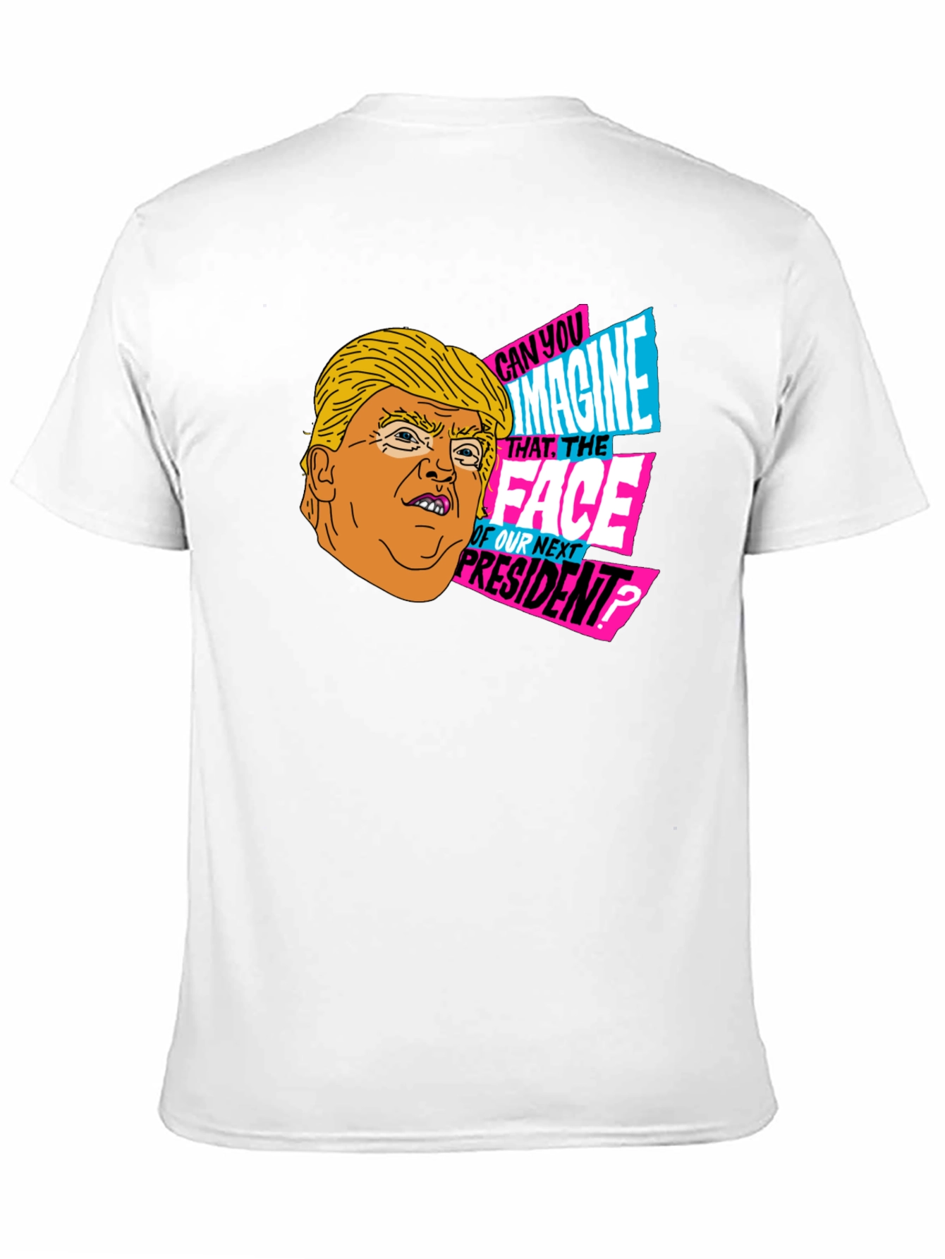 Trump Cartoon Graphic T-Shirt - Novelty Political Tee