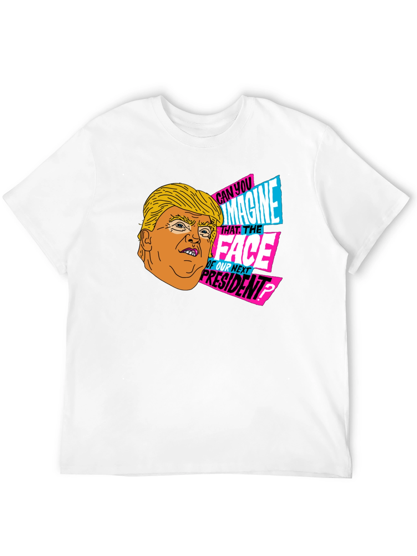 Trump Cartoon Graphic T-Shirt - Novelty Political Tee