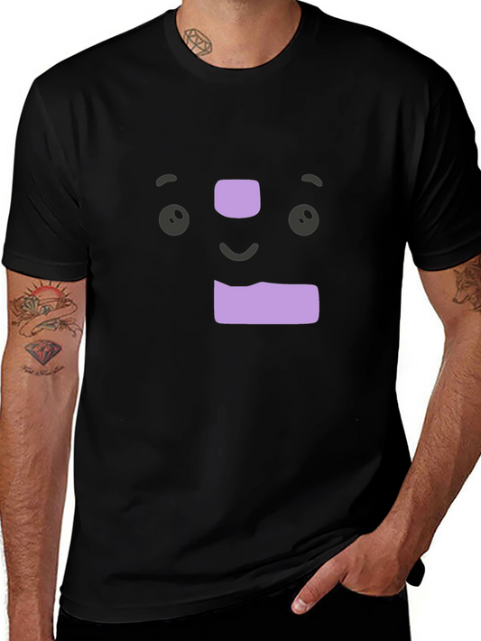Unique Cartoon Face Graphic T-Shirt