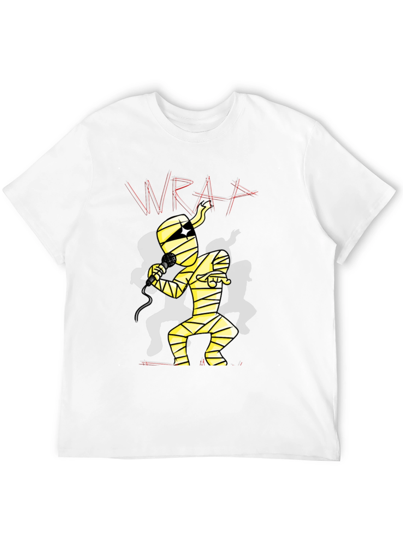 Mummy Rapper Graphic Tee - Black Cotton T-Shirt
