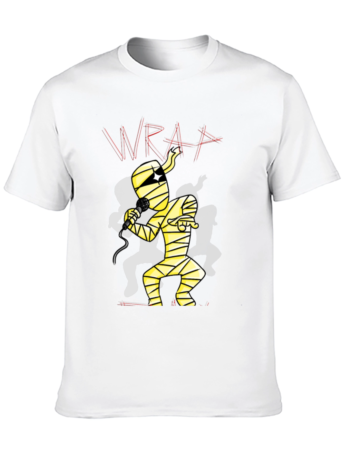 Mummy Rapper Graphic Tee - Black Cotton T-Shirt