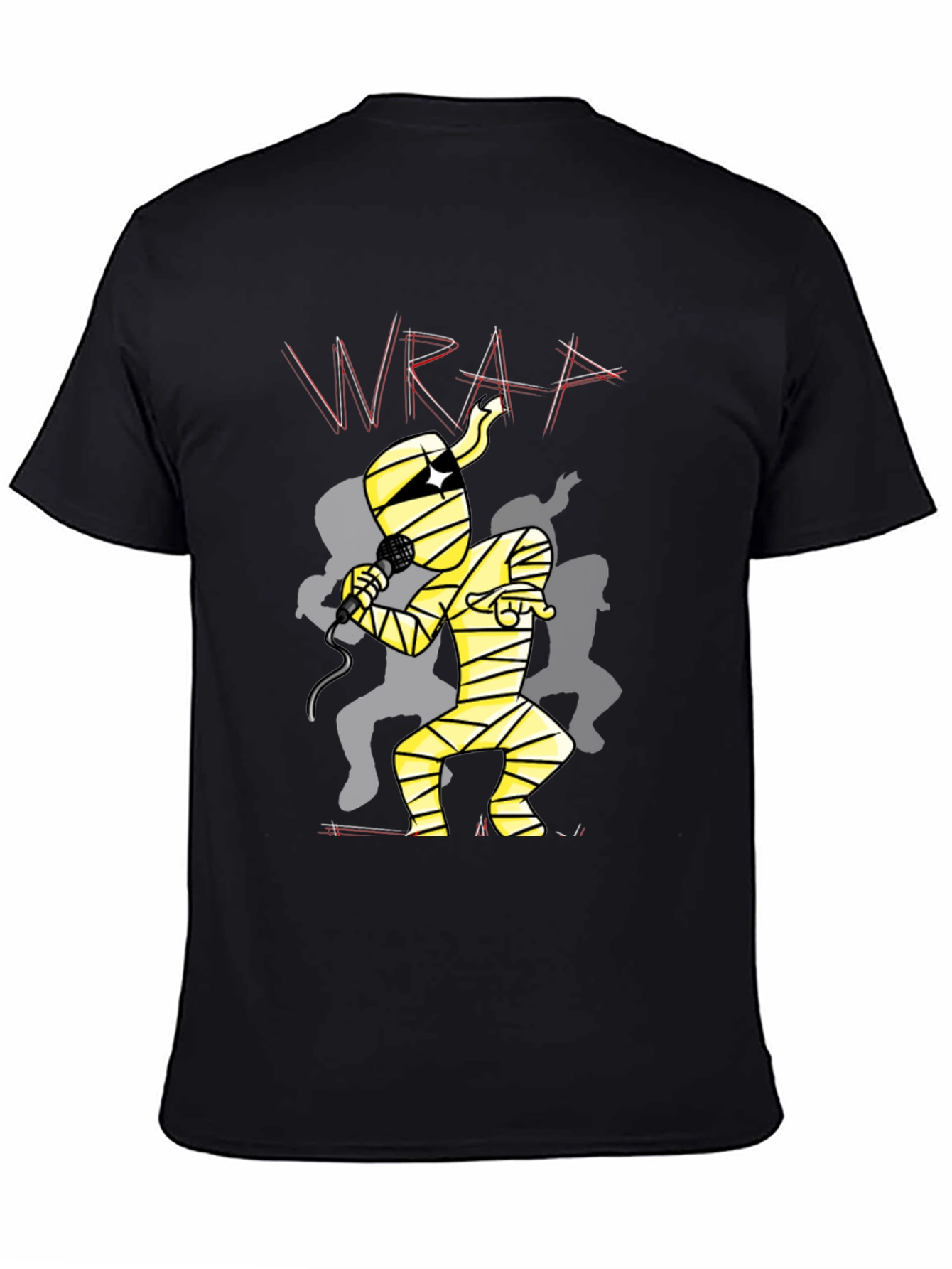 Mummy Rapper Graphic Tee - Black Cotton T-Shirt