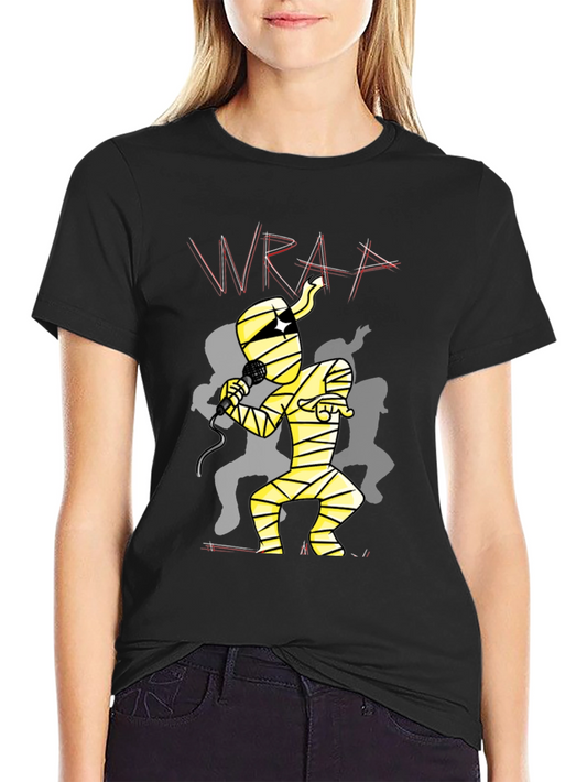 Mummy Rapper Graphic Tee - Black Cotton T-Shirt