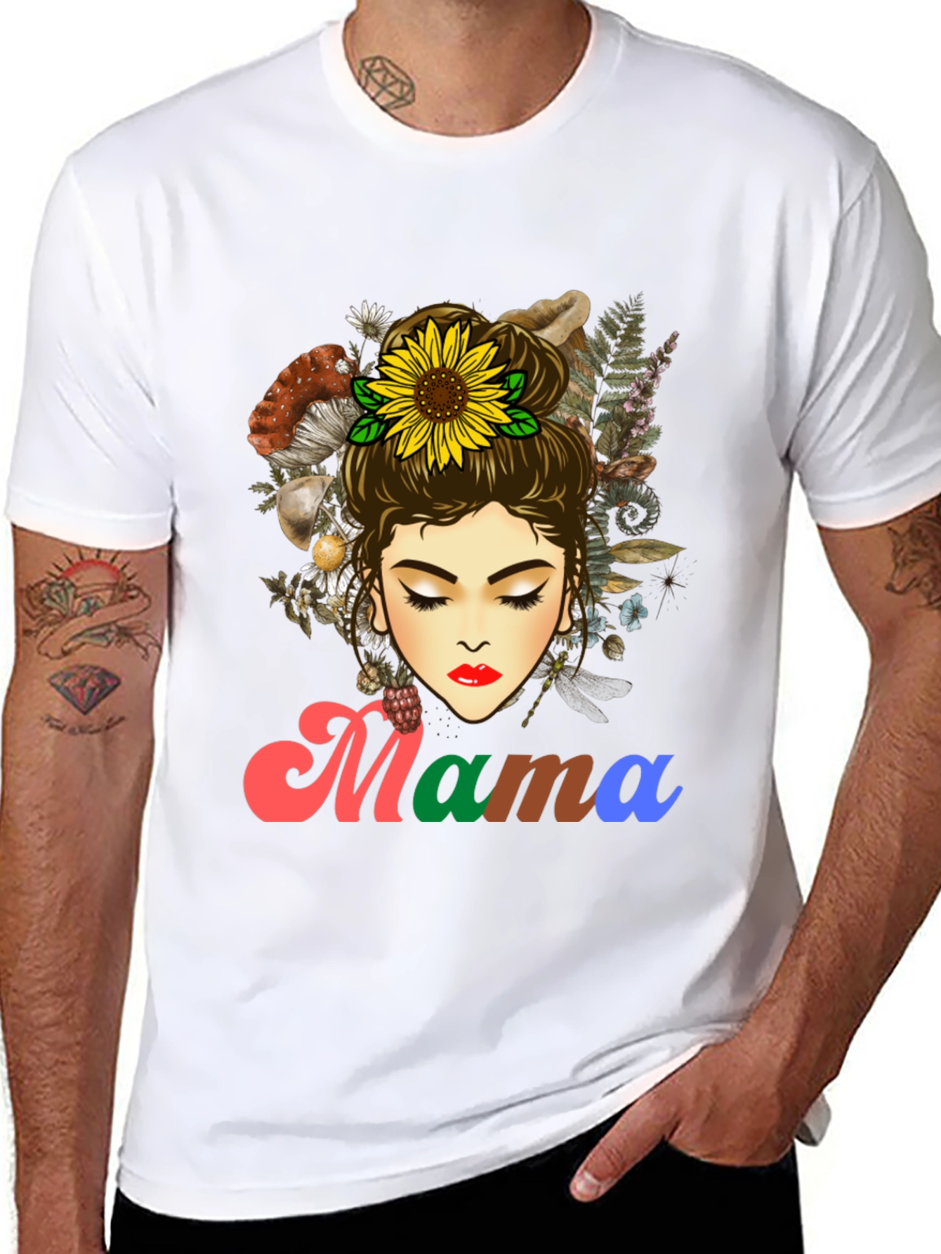Mama Sunflower Graphic T-Shirt
