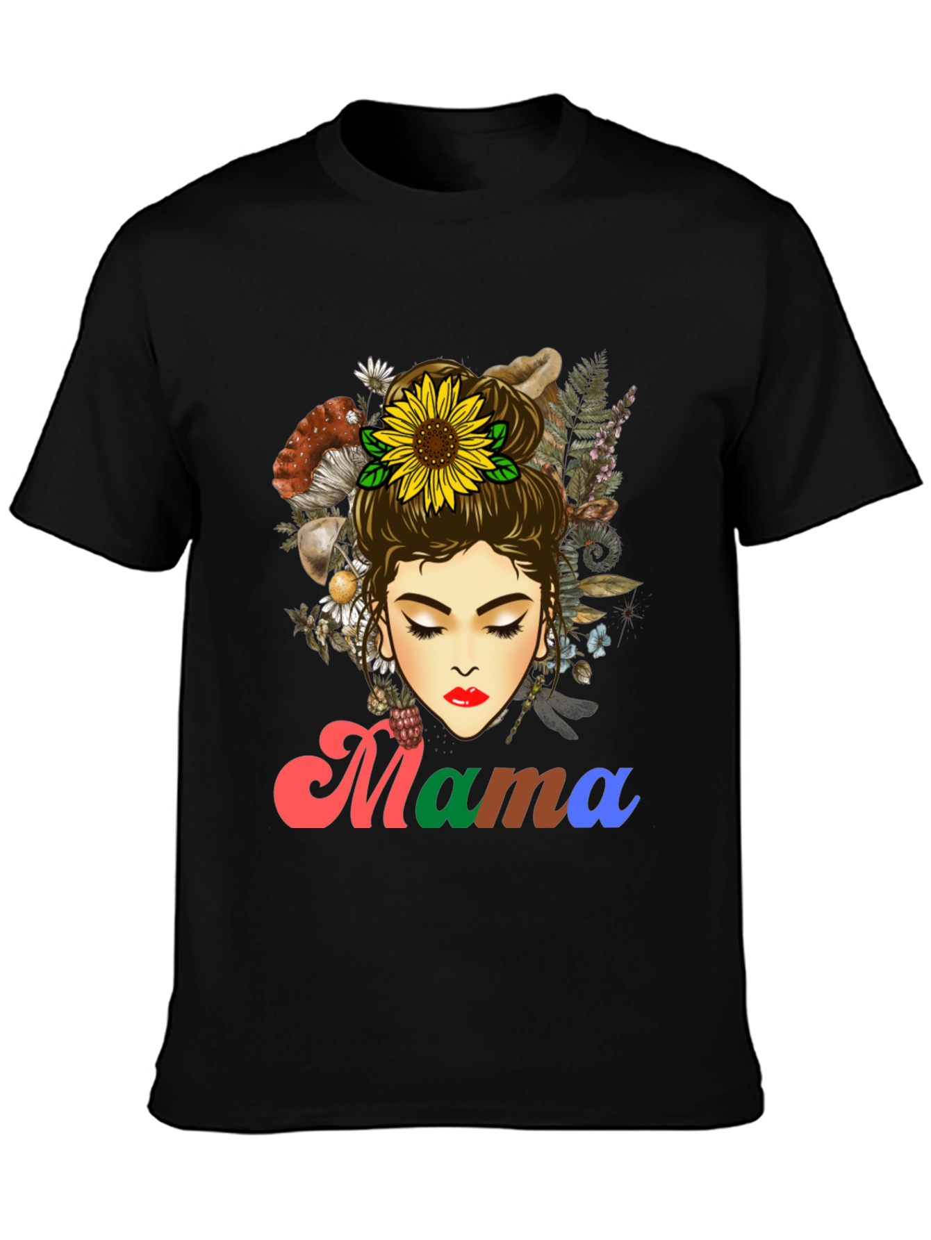 Mama Sunflower Graphic T-Shirt