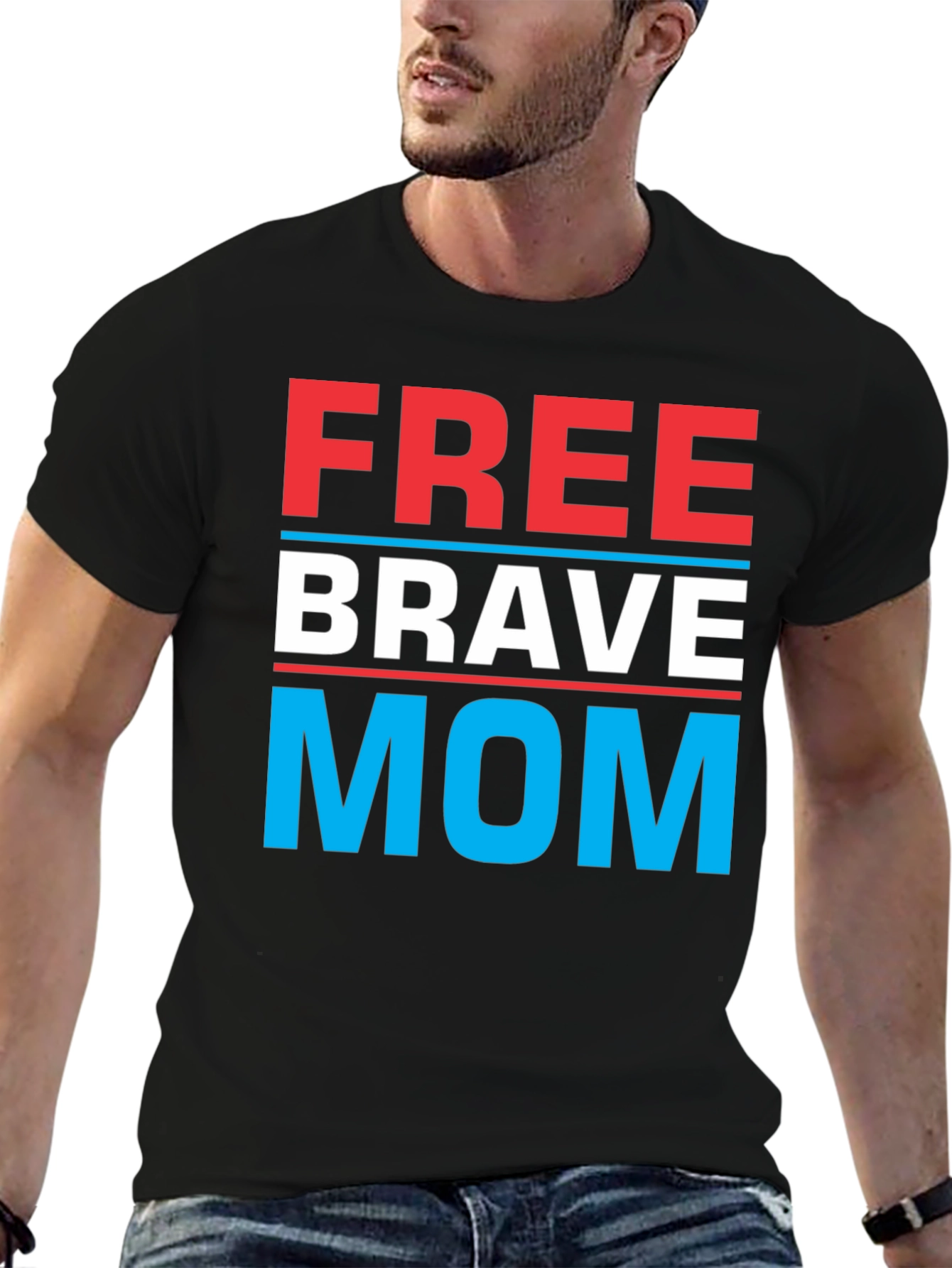 Free Brave Mom T-Shirt | Patriotic Tee