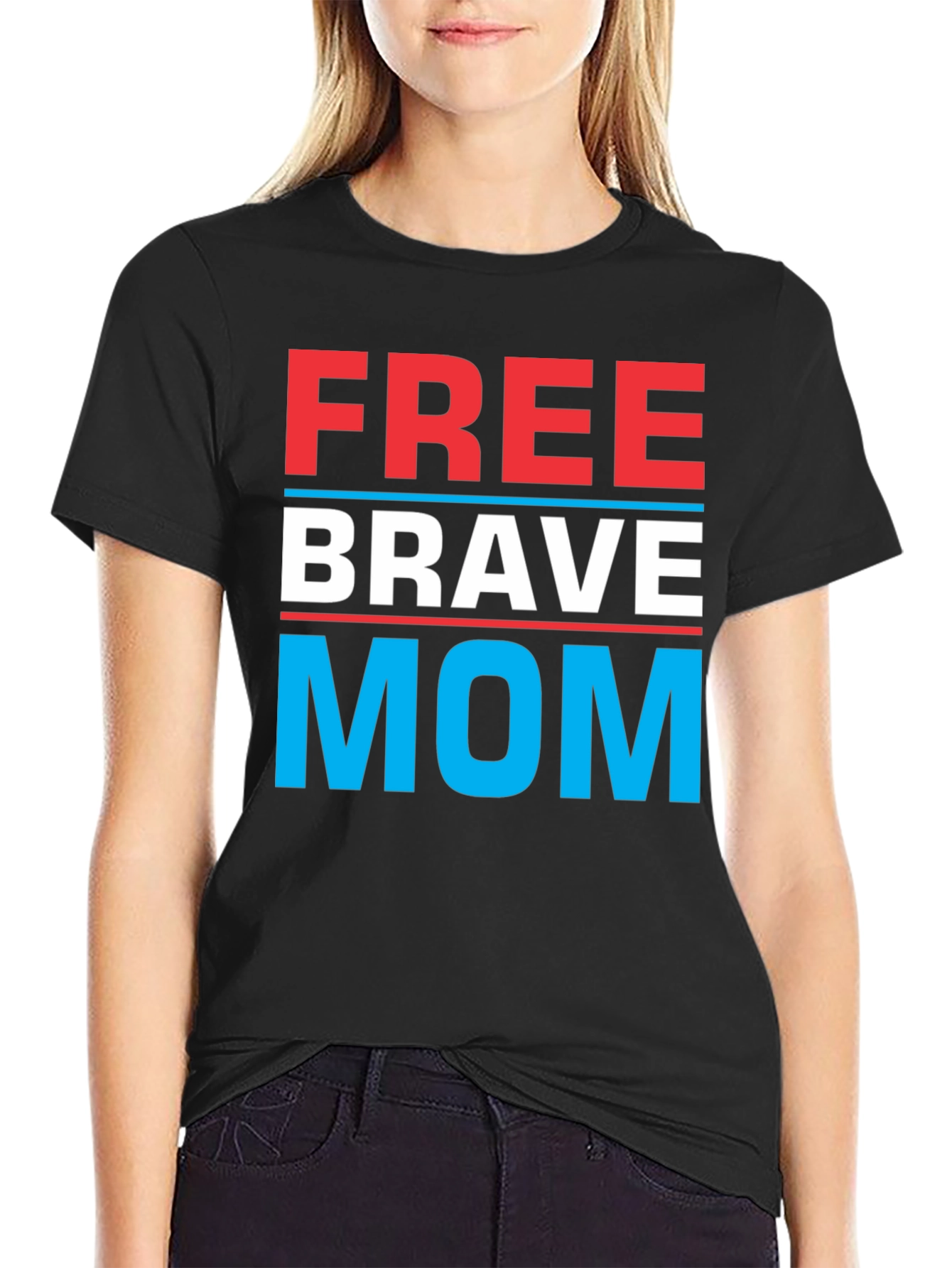 Free Brave Mom T-Shirt | Patriotic Tee