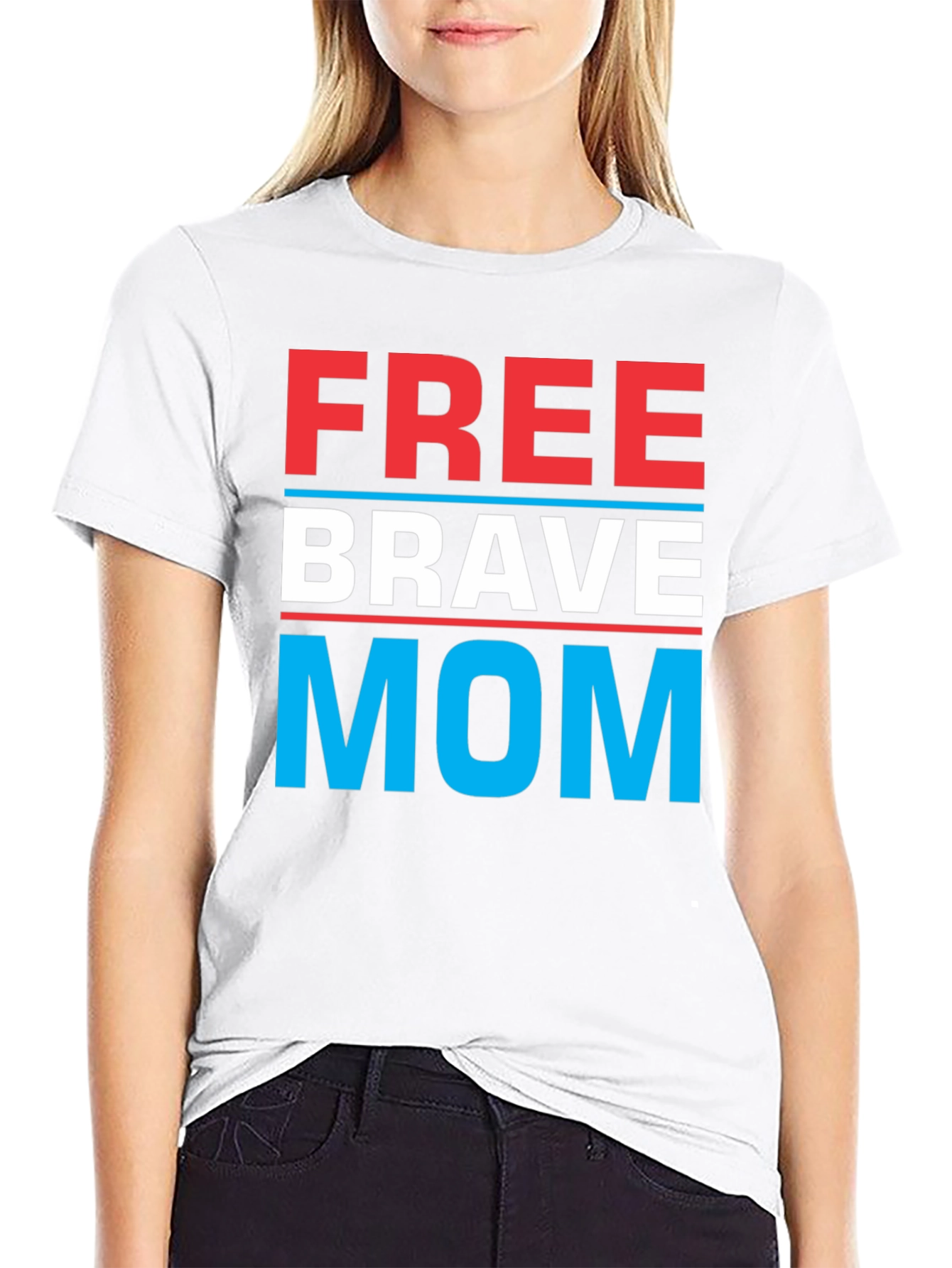 Free Brave Mom T-Shirt | Patriotic Tee