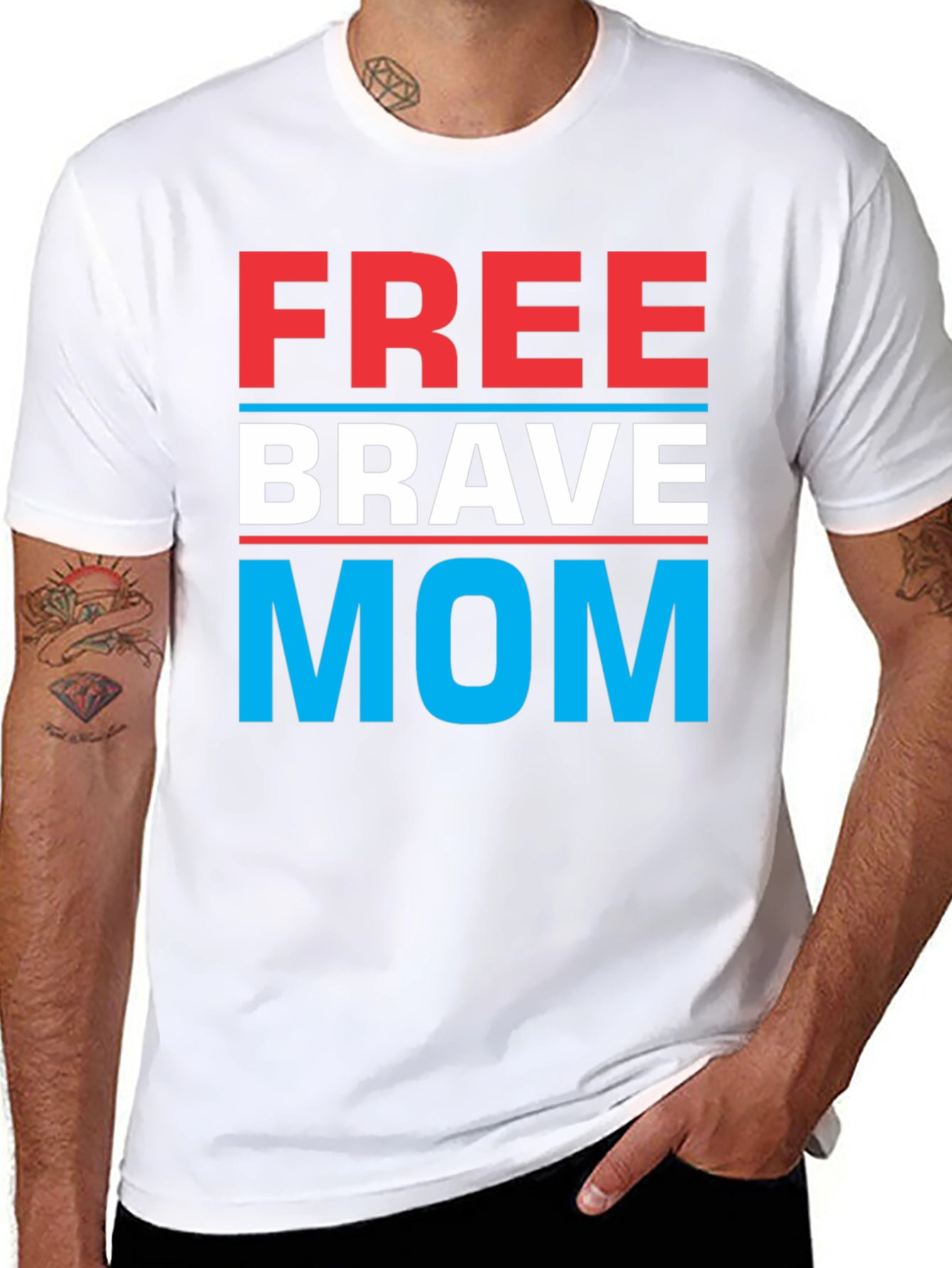 Free Brave Mom T-Shirt | Patriotic Tee