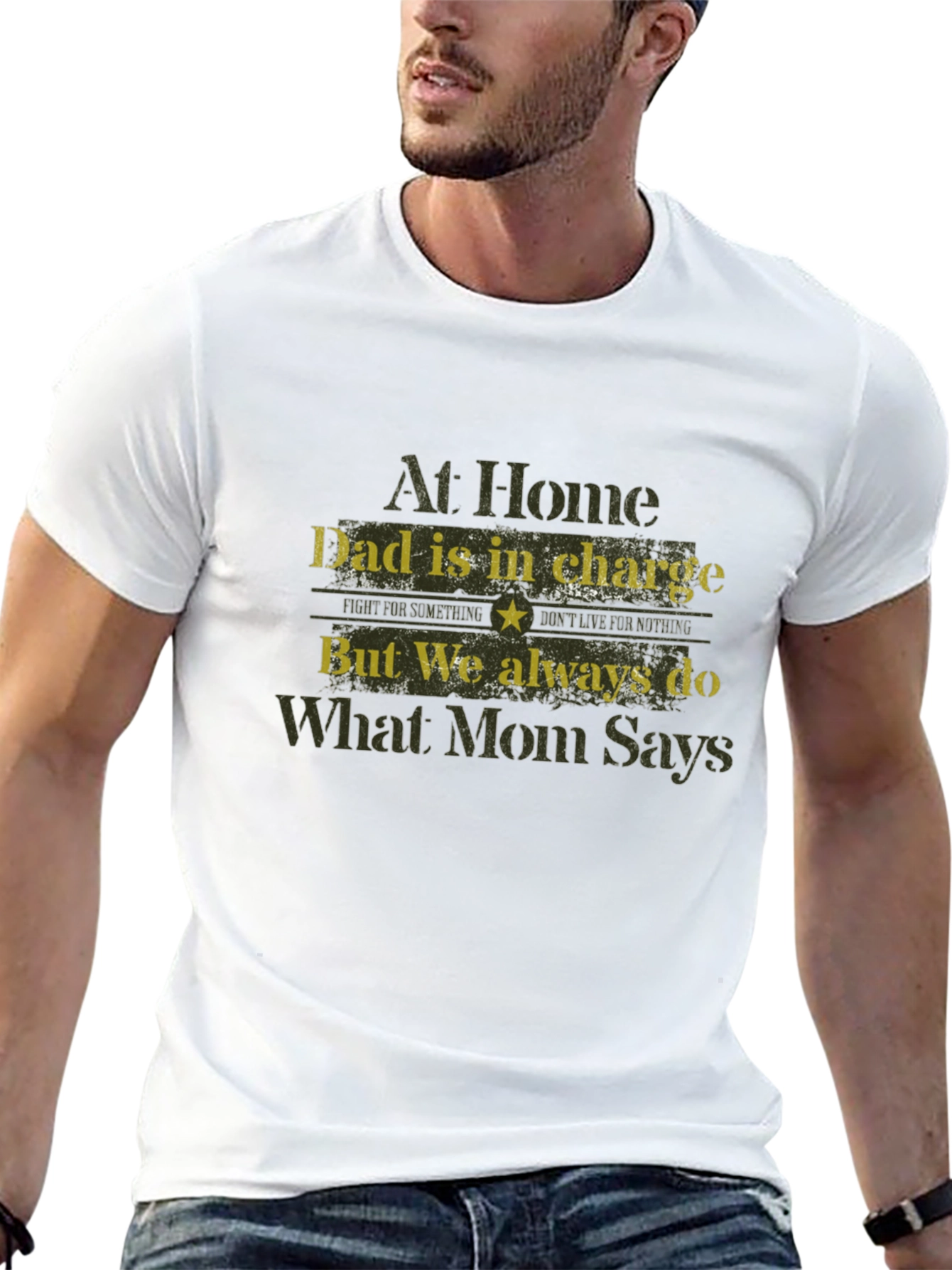 Dad Is In Charge Mens Graphic T-Shirt