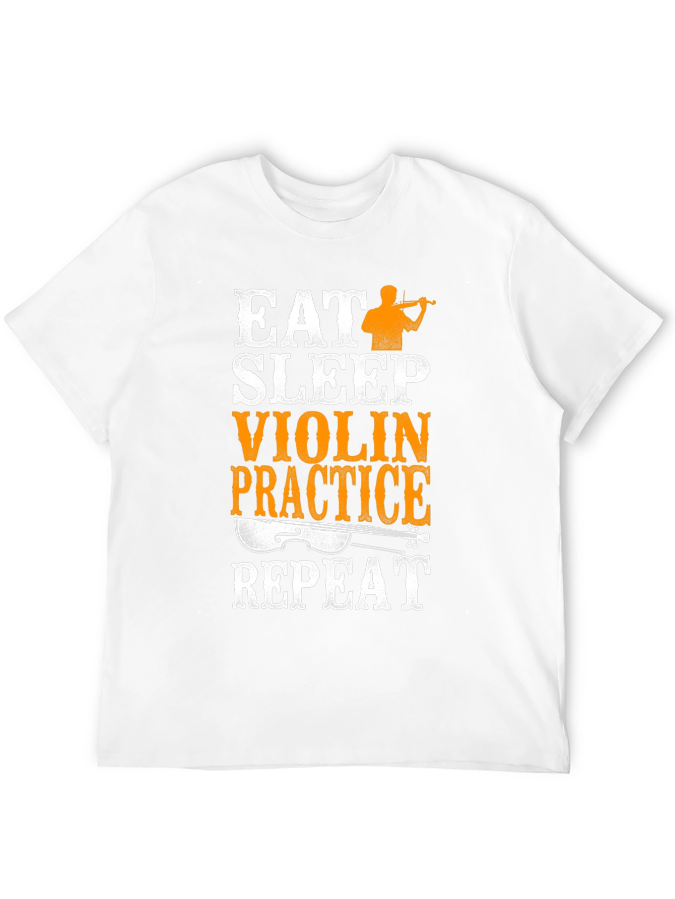 Eat Sleep Violin Practice Repeat Black T-Shirt