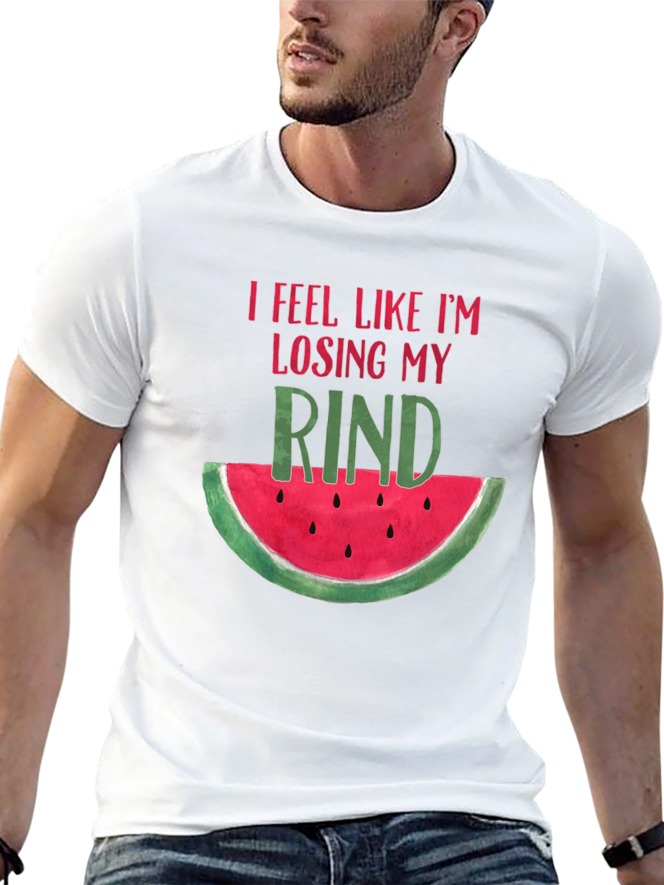 Losing My Rind Funny Watermelon Graphic Tee