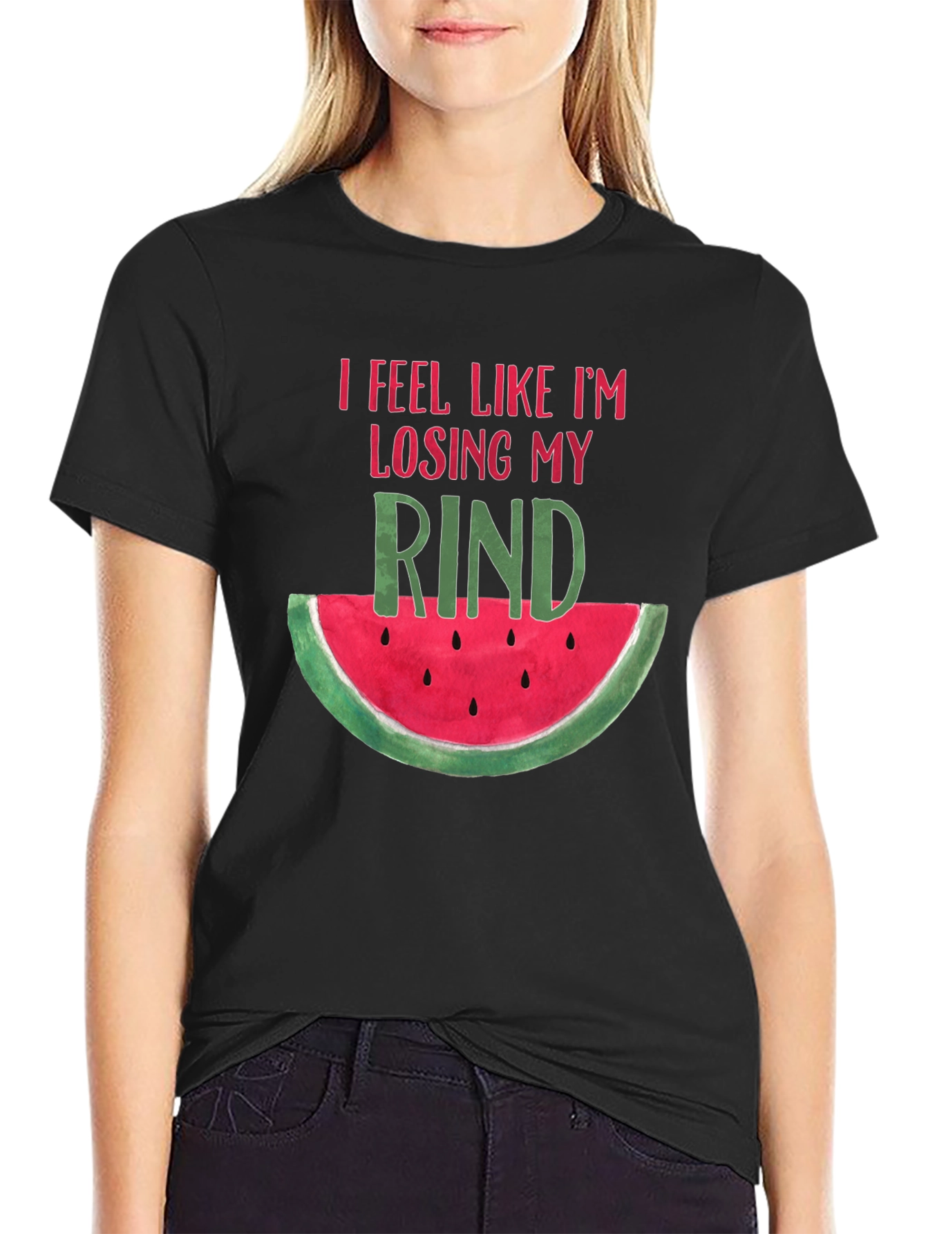 Losing My Rind Funny Watermelon Graphic Tee