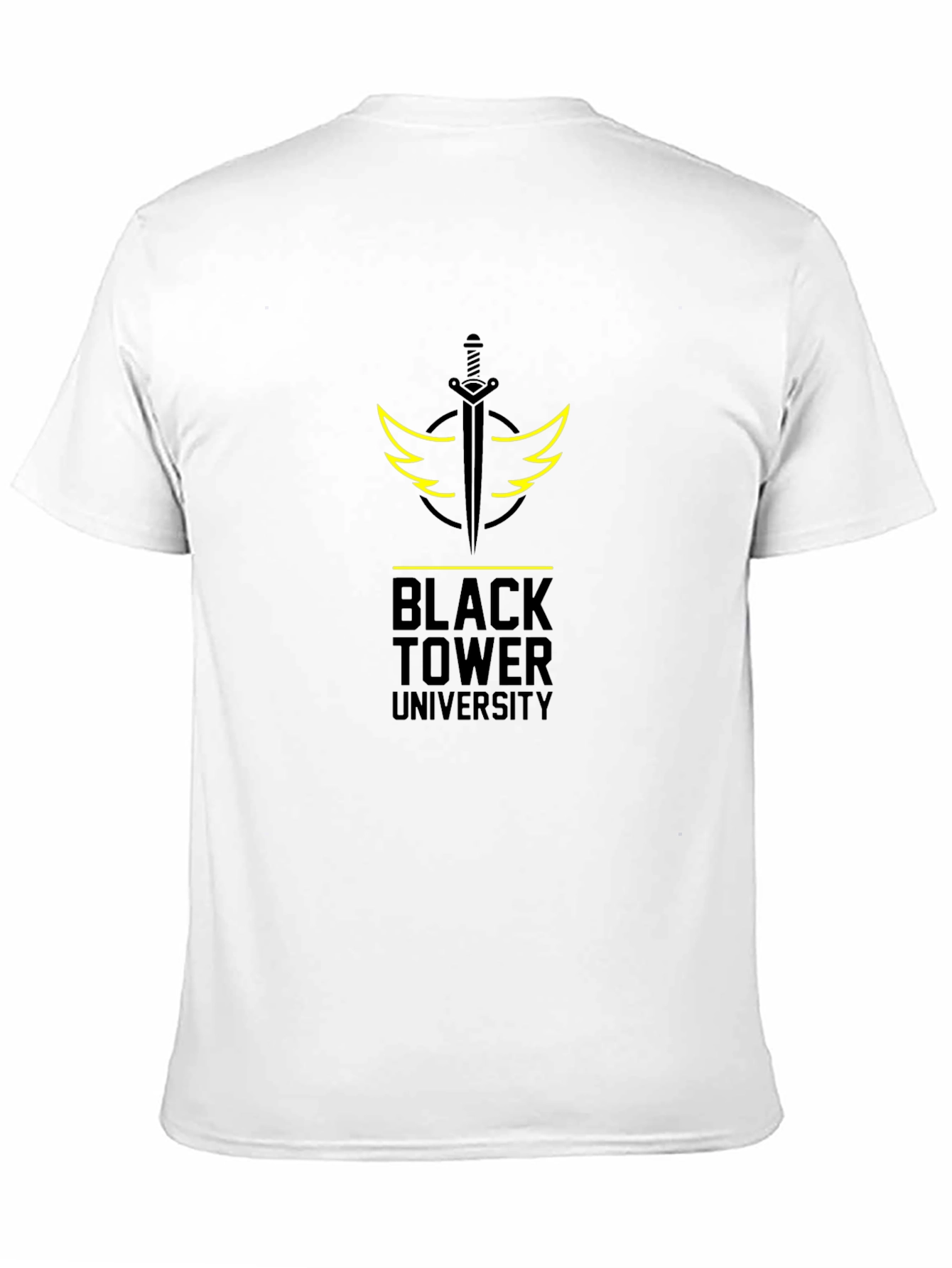 Black Tower University Graphic Tee - Stylish & Unique!