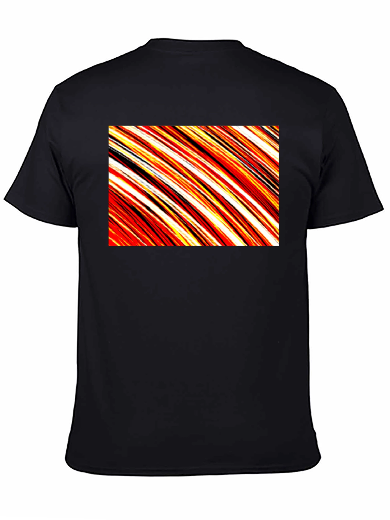 Abstract Stripe T-Shirt - Casual Graphic Tee
