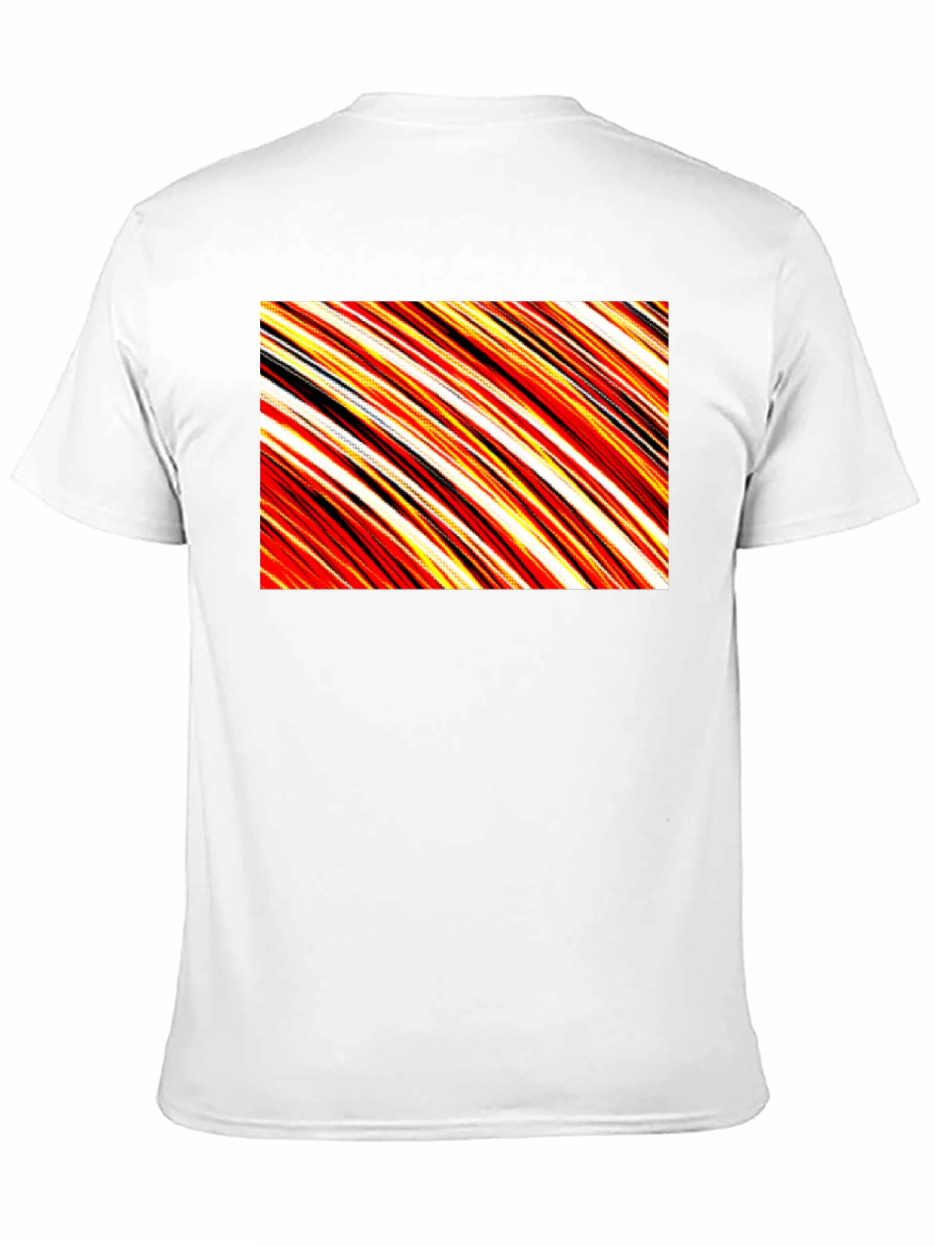 Abstract Stripe T-Shirt - Casual Graphic Tee