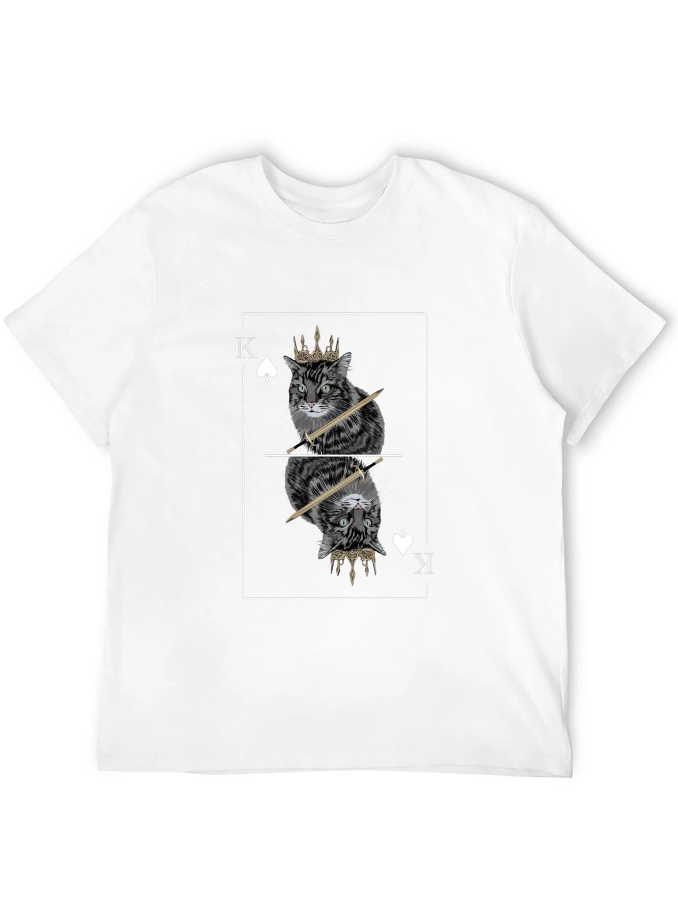 King Cat T-Shirt - Unique Graphic Tee