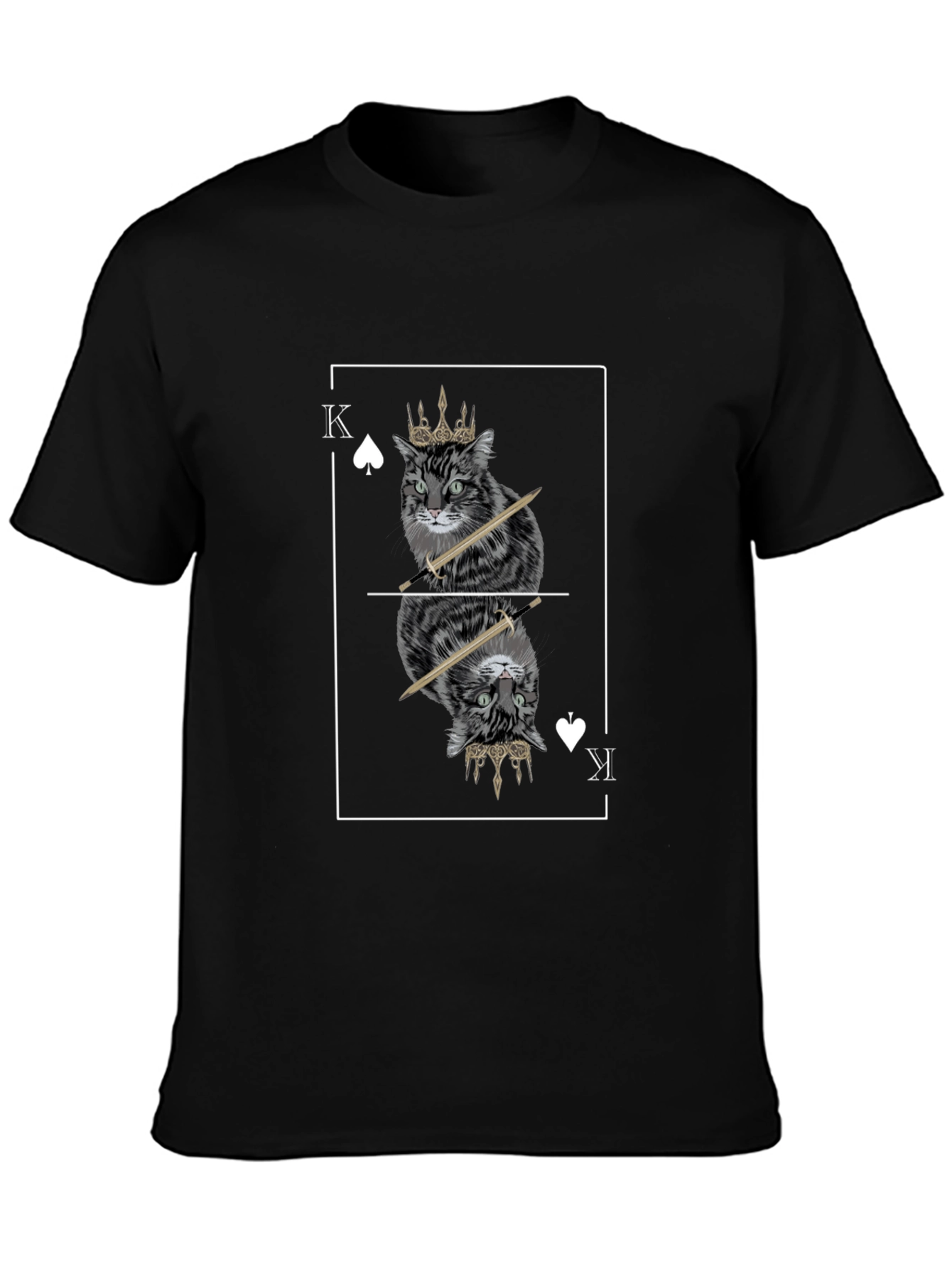 King Cat T-Shirt - Unique Graphic Tee