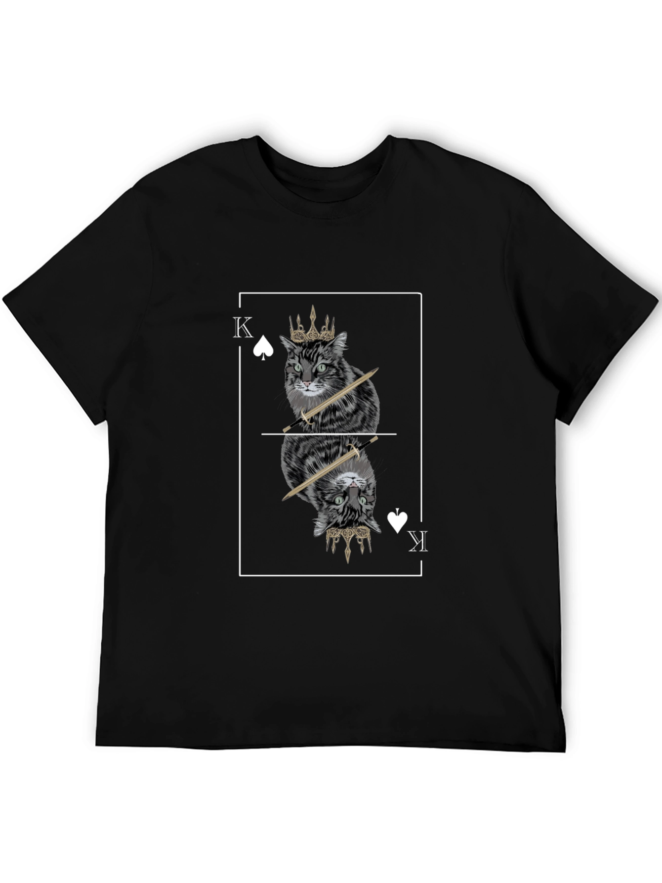 King Cat T-Shirt - Unique Graphic Tee