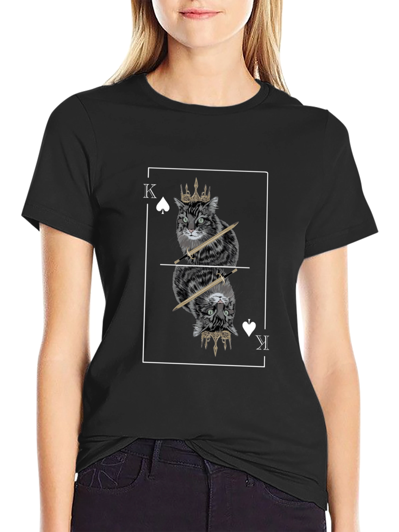 King Cat T-Shirt - Unique Graphic Tee