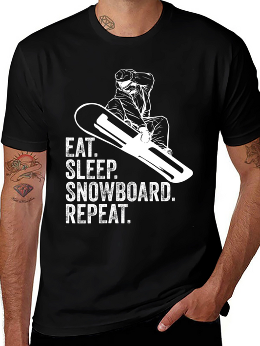 Eat Sleep Snowboard Repeat T-Shirt