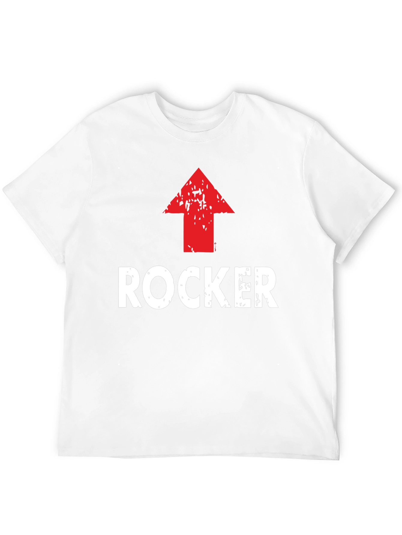 Rocker Up Arrow Graphic Black T-Shirt