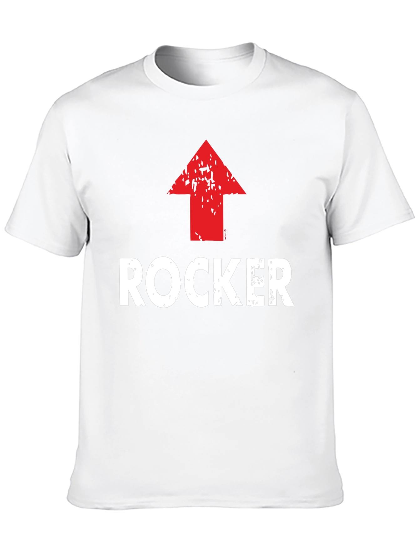 Rocker Up Arrow Graphic Black T-Shirt