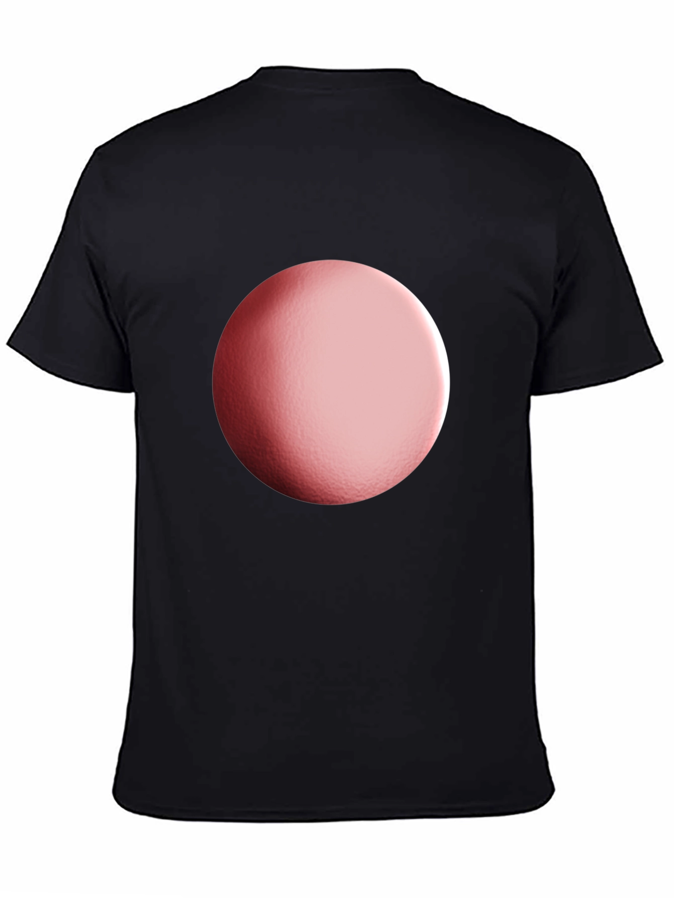 Black T-Shirt with Gradient Sphere Design