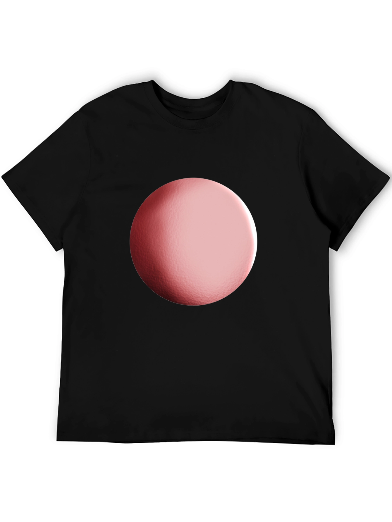 Black T-Shirt with Gradient Sphere Design