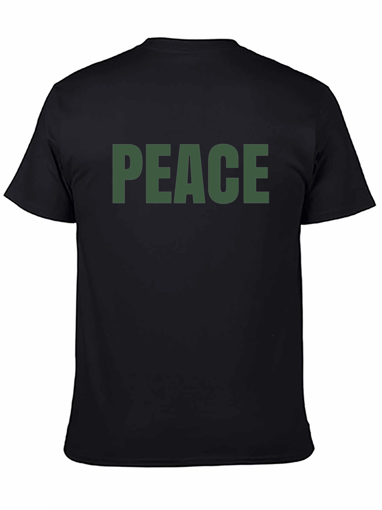 Peace T-Shirt - Olive Green Text
