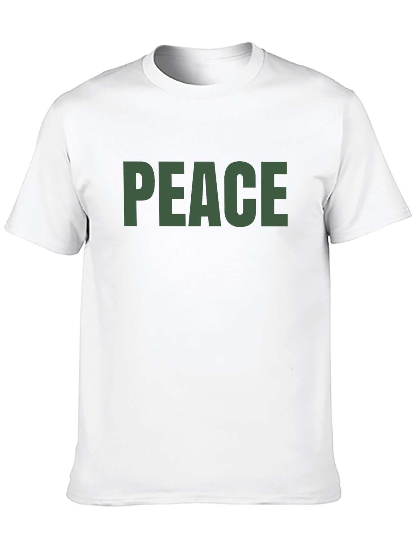 Peace T-Shirt - Olive Green Text