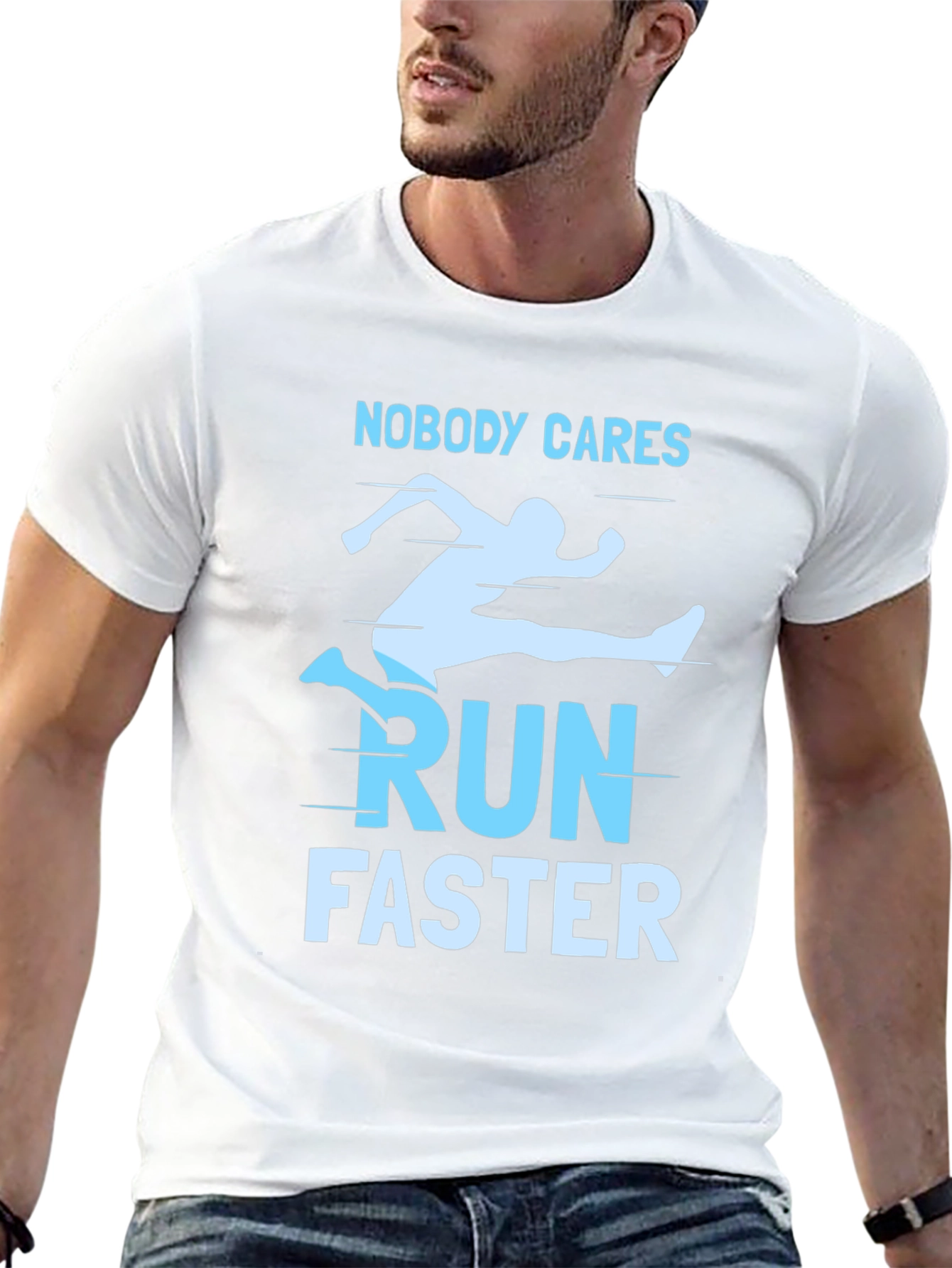 Run Faster Graphic Tee - Black