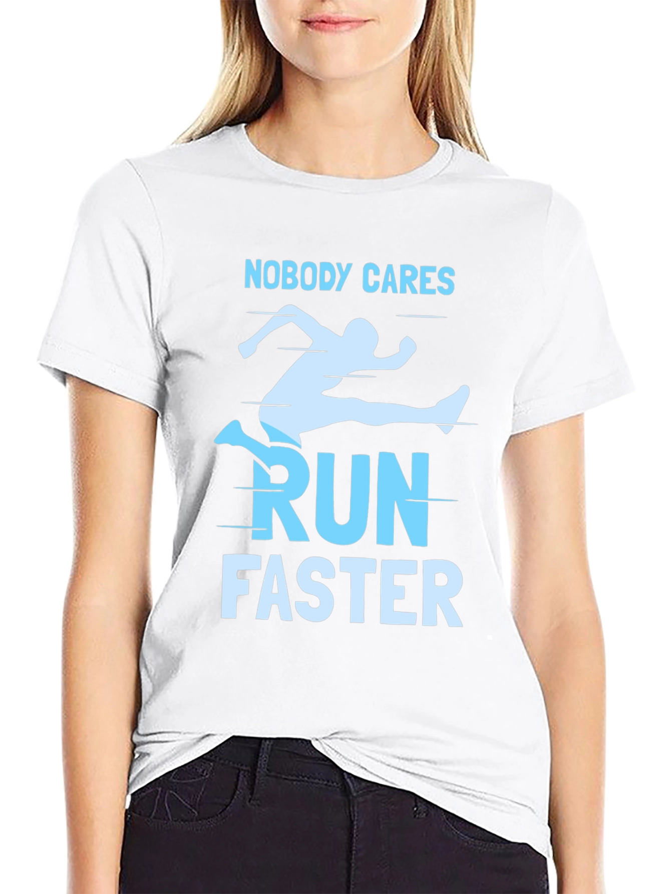 Run Faster Graphic Tee - Black