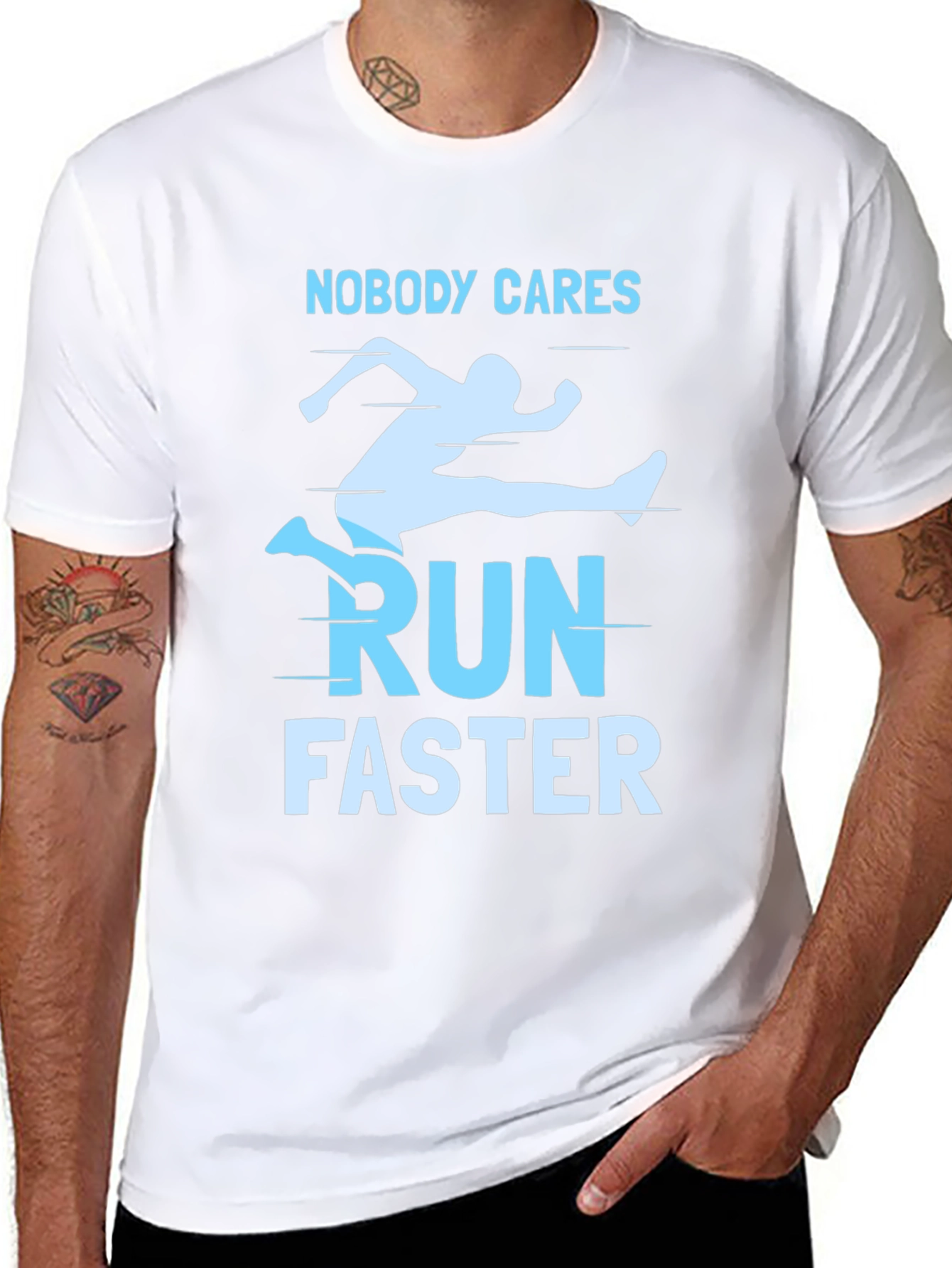 Run Faster Graphic Tee - Black