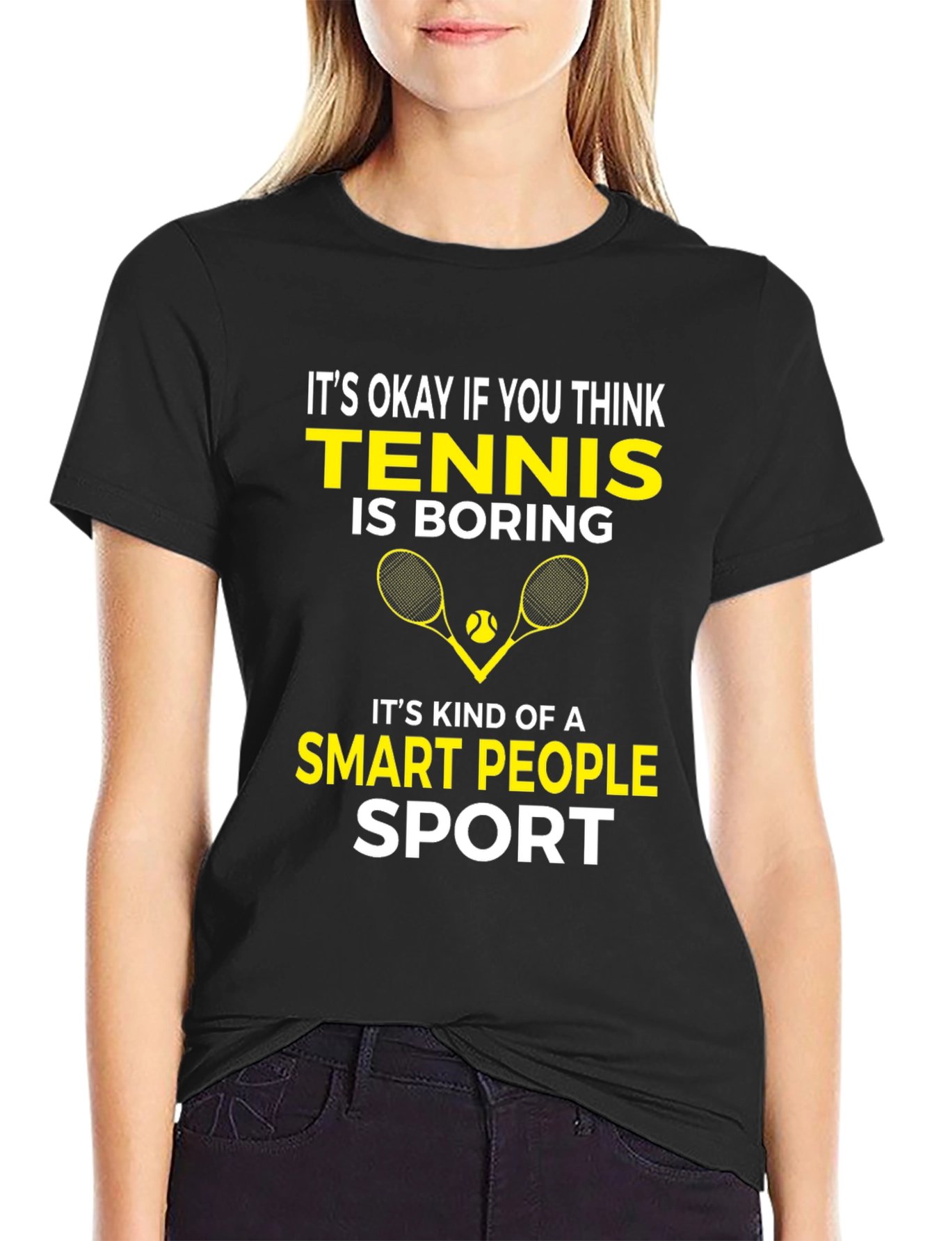 Tennis Smart People Sport Graphic T-Shirt