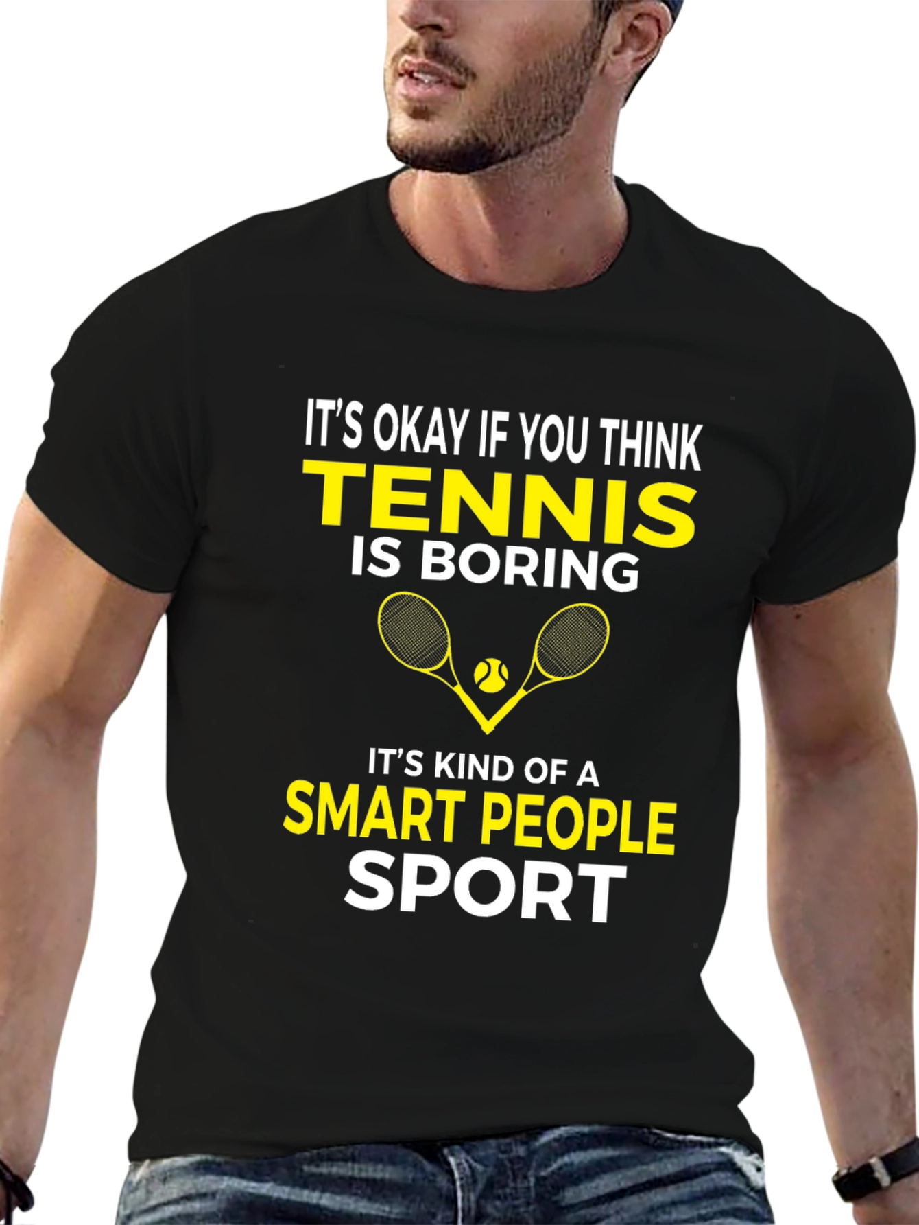 Tennis Smart People Sport Graphic T-Shirt