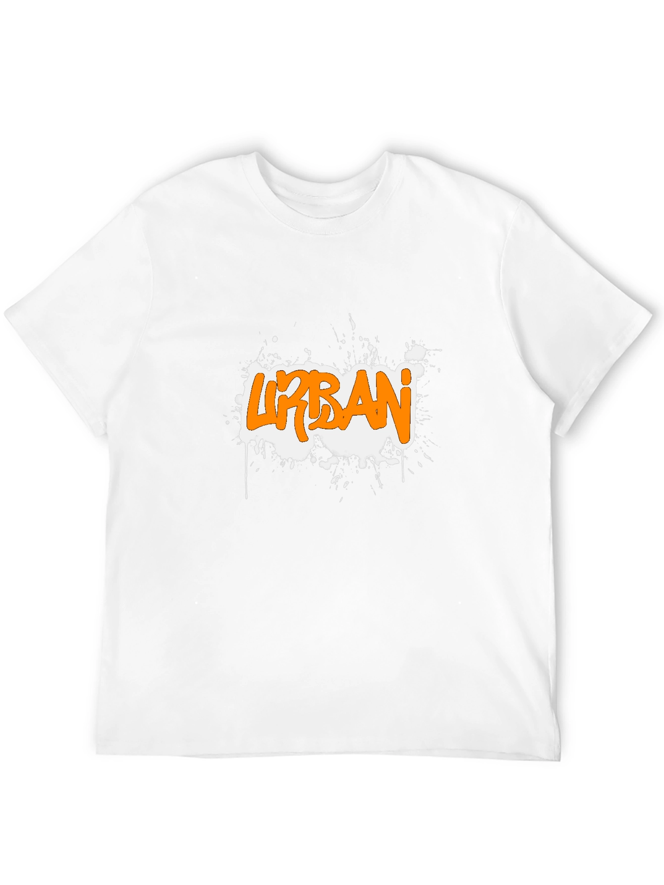 Urban Graffiti Style Black T-Shirt