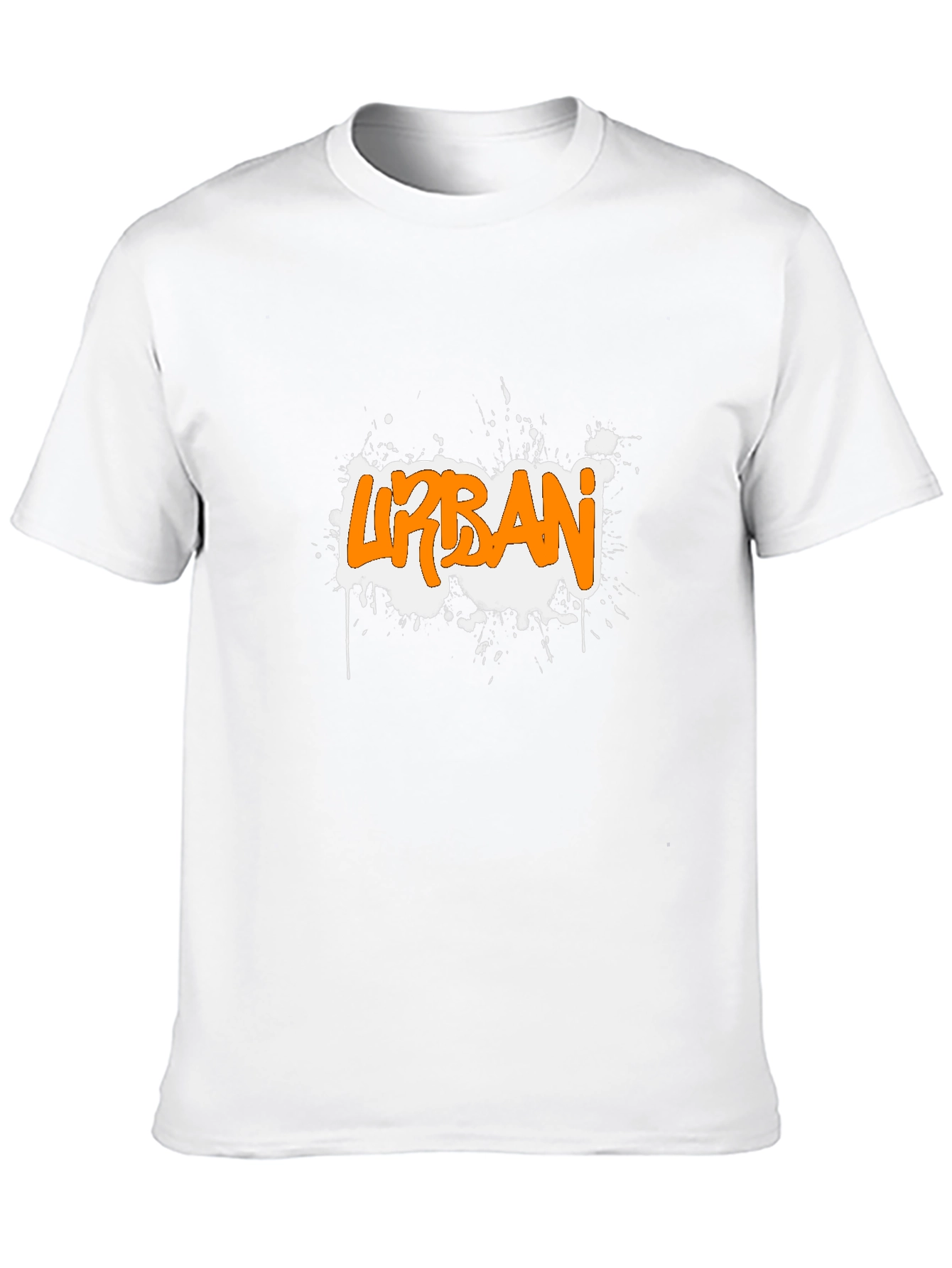Urban Graffiti Style Black T-Shirt