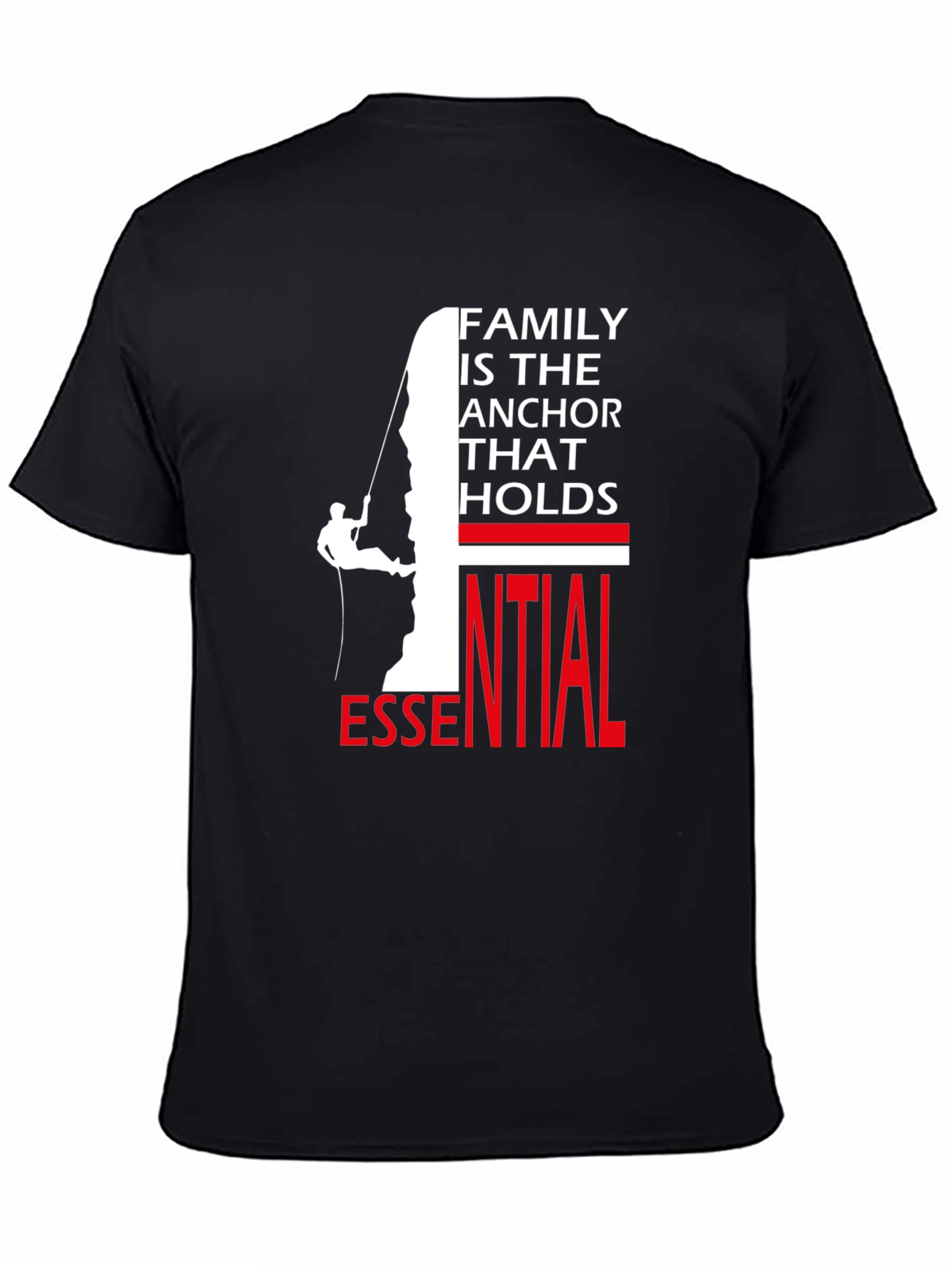 Family Anchor Essential T-Shirt - Rock Climbing Design