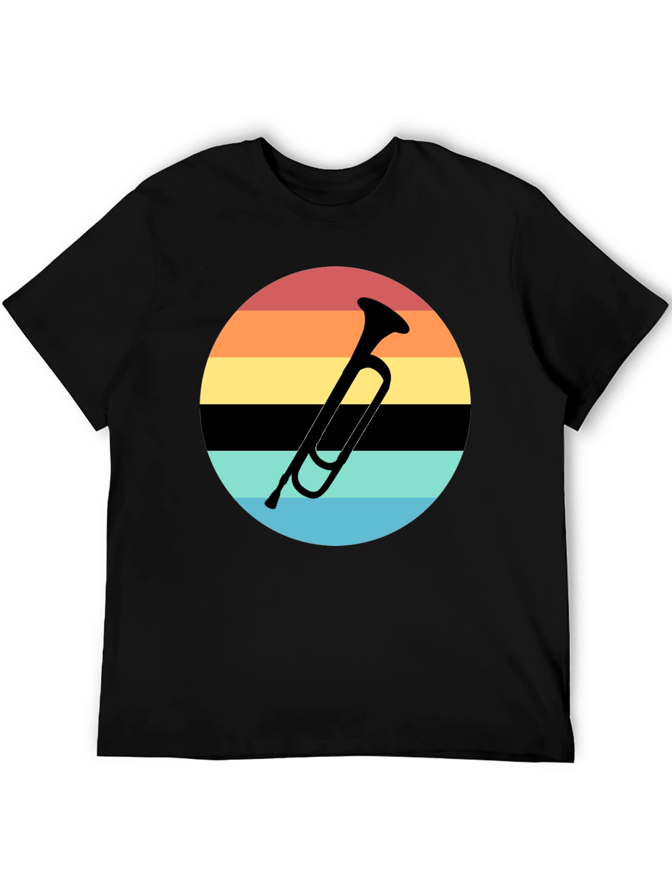 Retro Sunset Trumpet T-Shirt