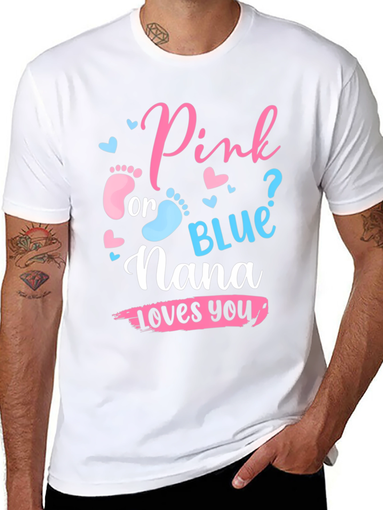 Pink or Blue Nana Loves You T-Shirt