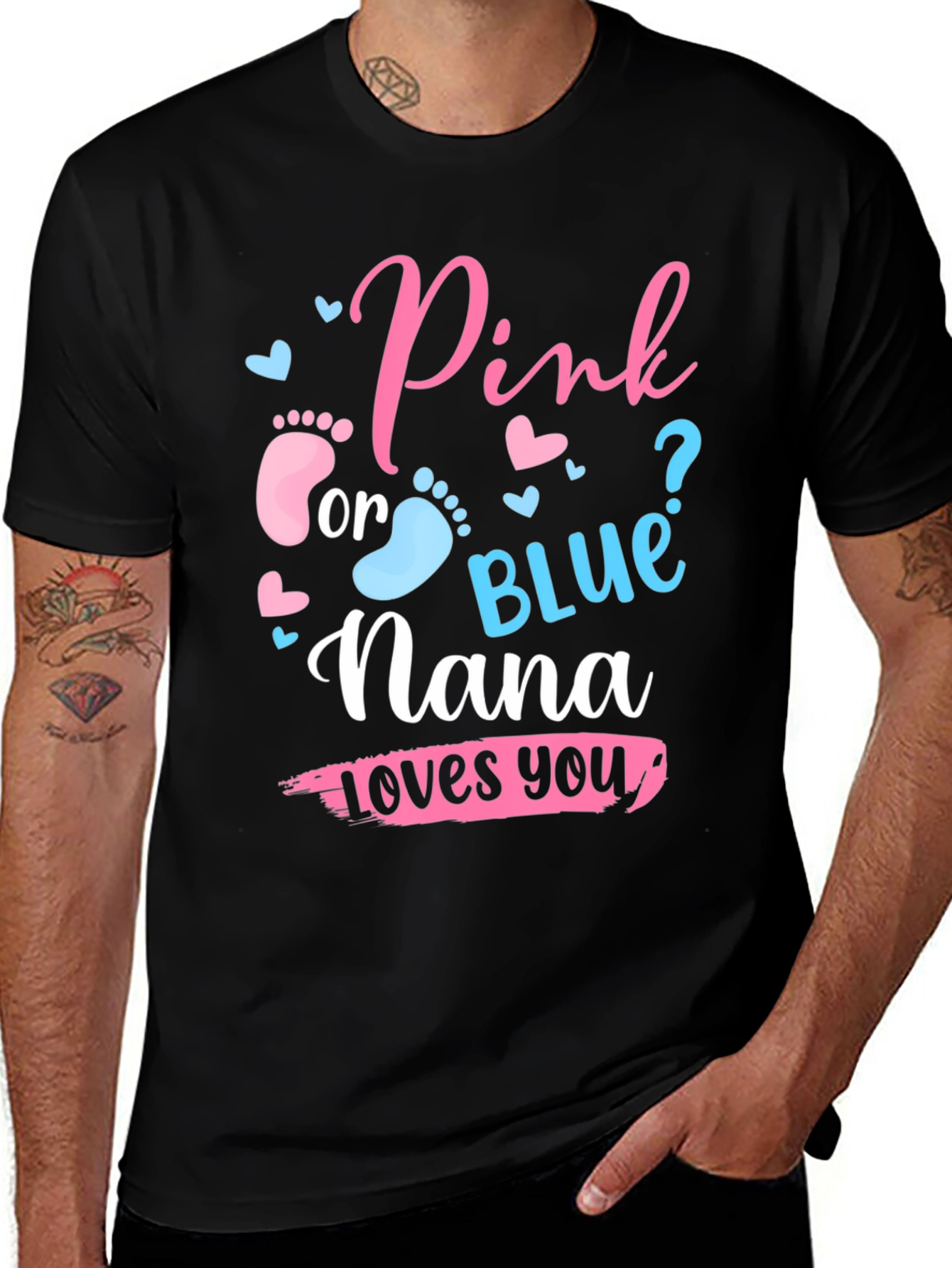 Pink or Blue Nana Loves You T-Shirt