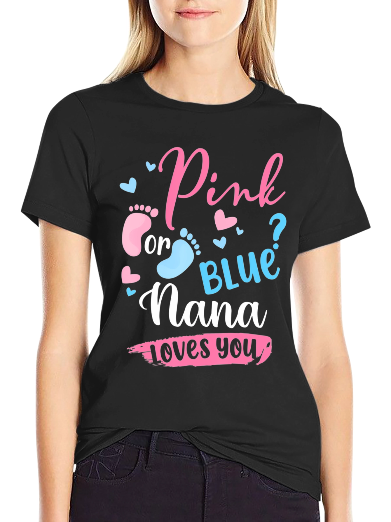 Pink or Blue Nana Loves You T-Shirt