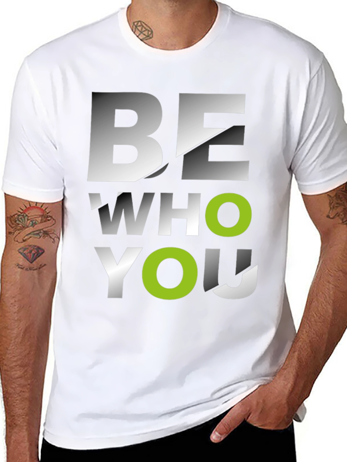 Be Who You Are Graphic Tee - Modern Style