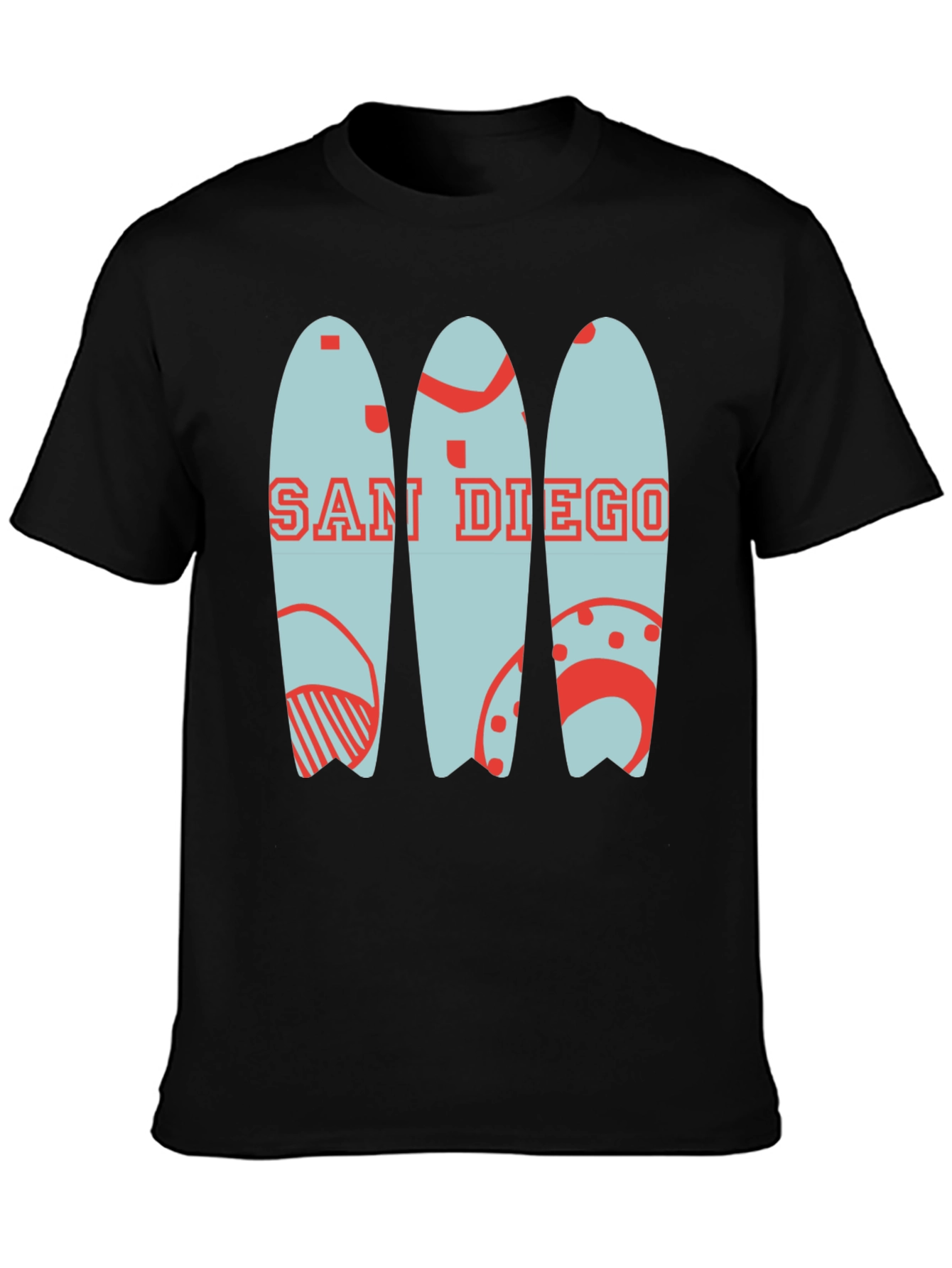 San Diego Surfboard Graphic Tee