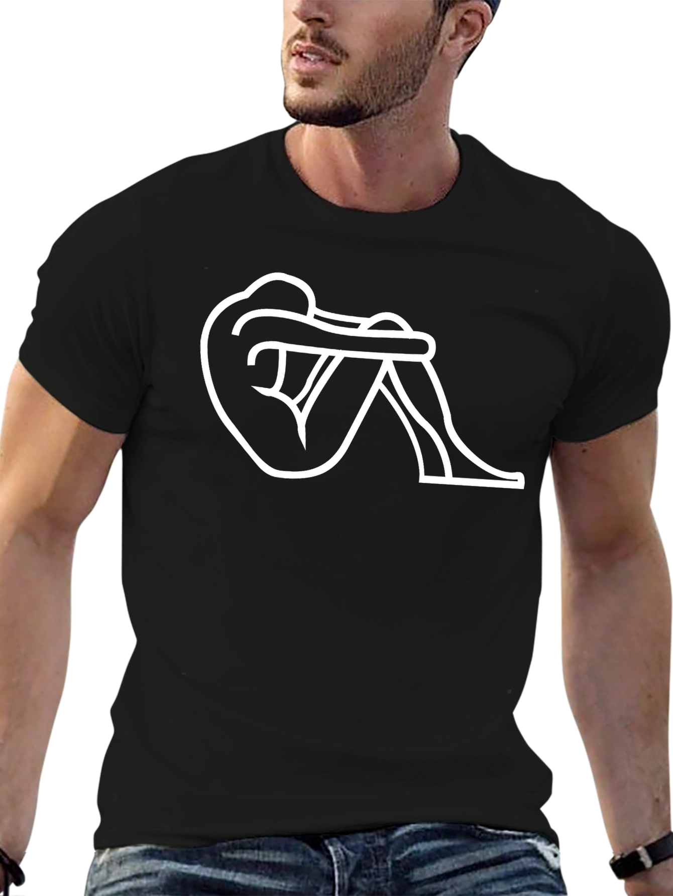 Minimalist Line Art T-Shirt